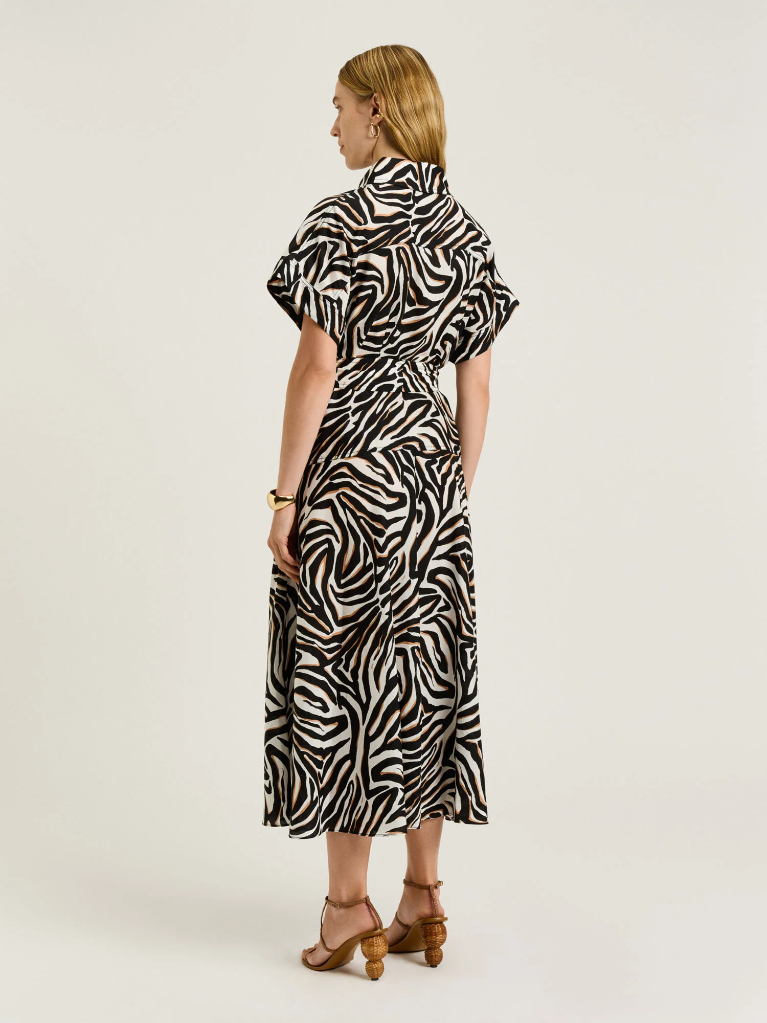 ABSTRACT ZEBRA SHIRTDRESS - Image 5