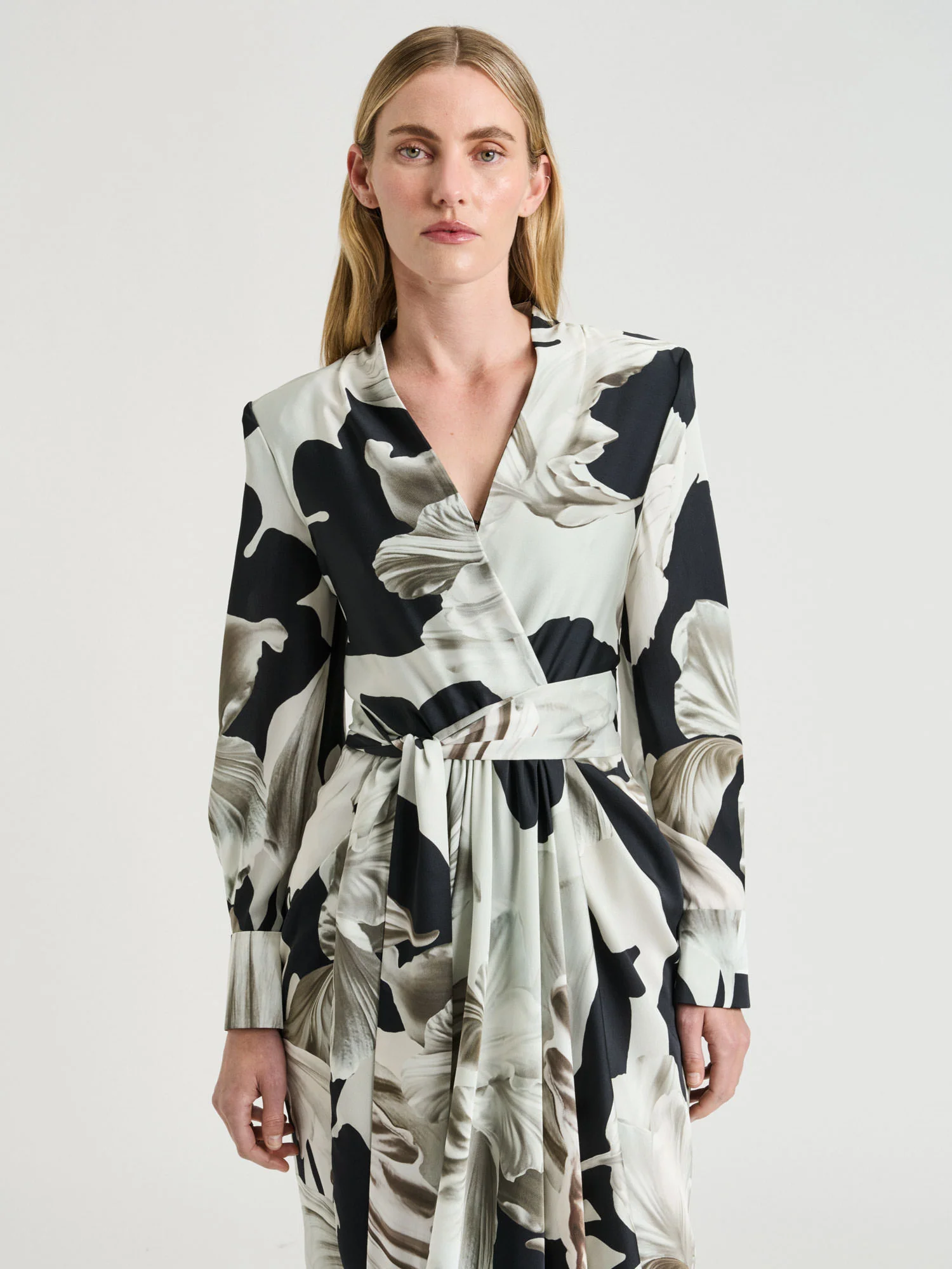 BAROQUE HAMMERED SATIN DRESS - Image 2