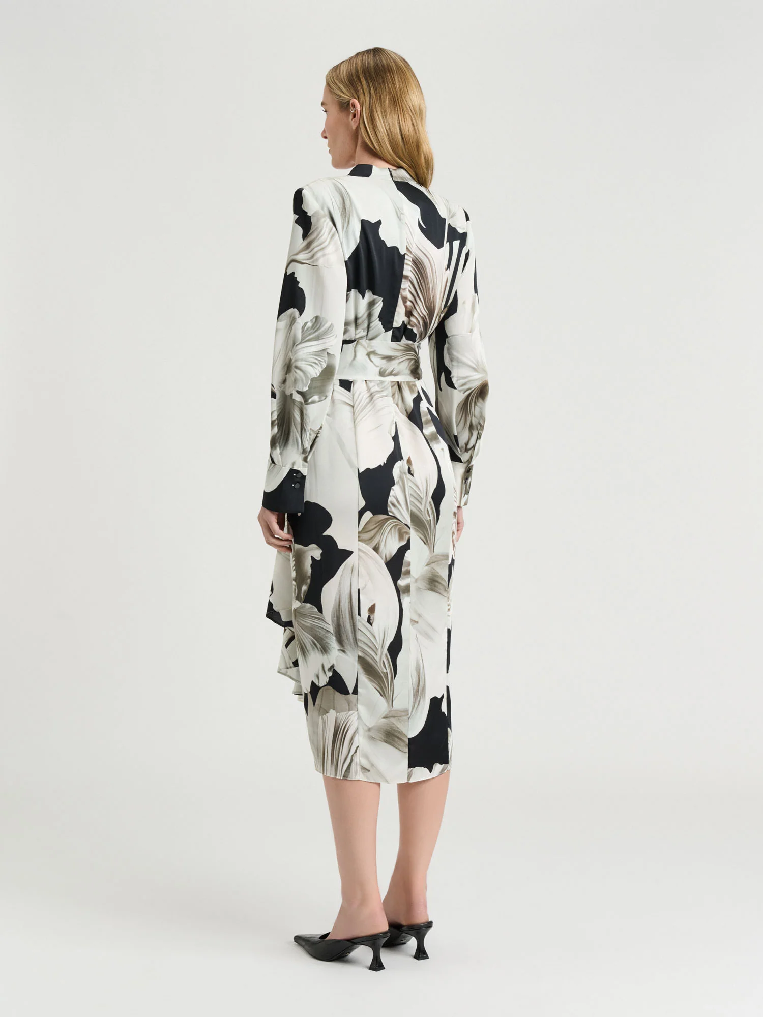 BAROQUE HAMMERED SATIN DRESS - Image 4