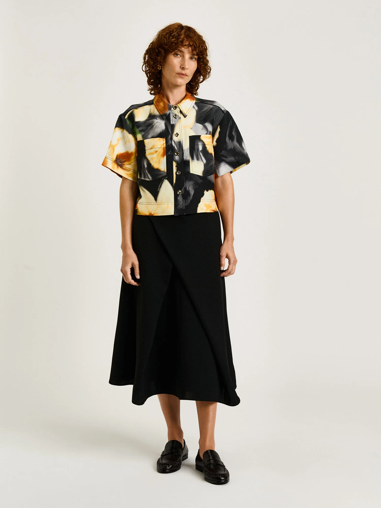 BOTANICAL FLORAL BOXY SHIRT - Image 3