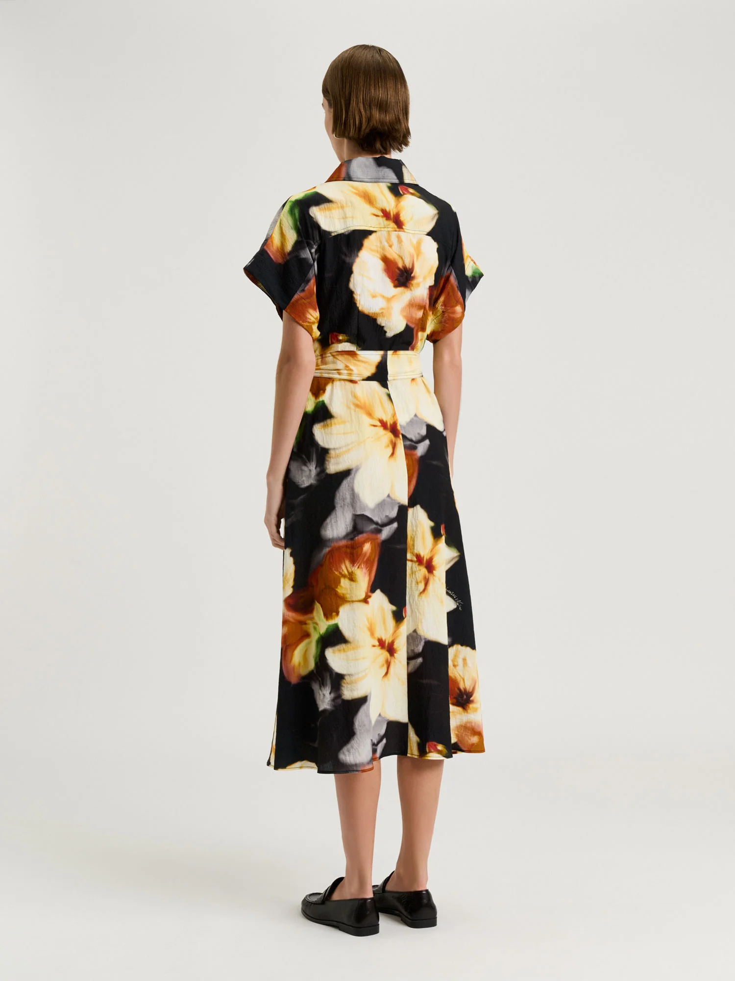 BOTANICAL FLORAL SHIRTDRESS - Image 5