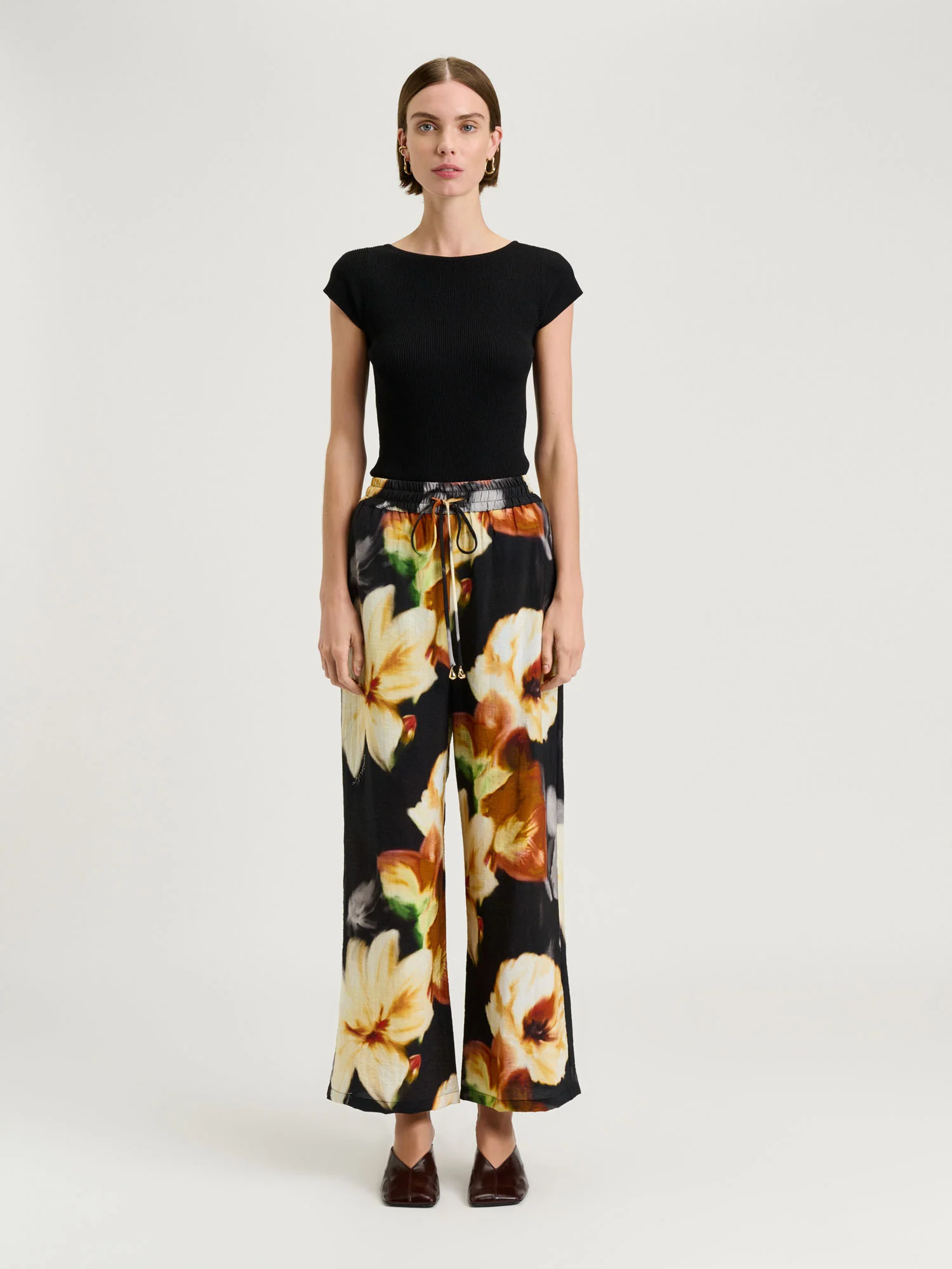 BOTANICAL FLORAL WIDE LEG PANT - Image 2