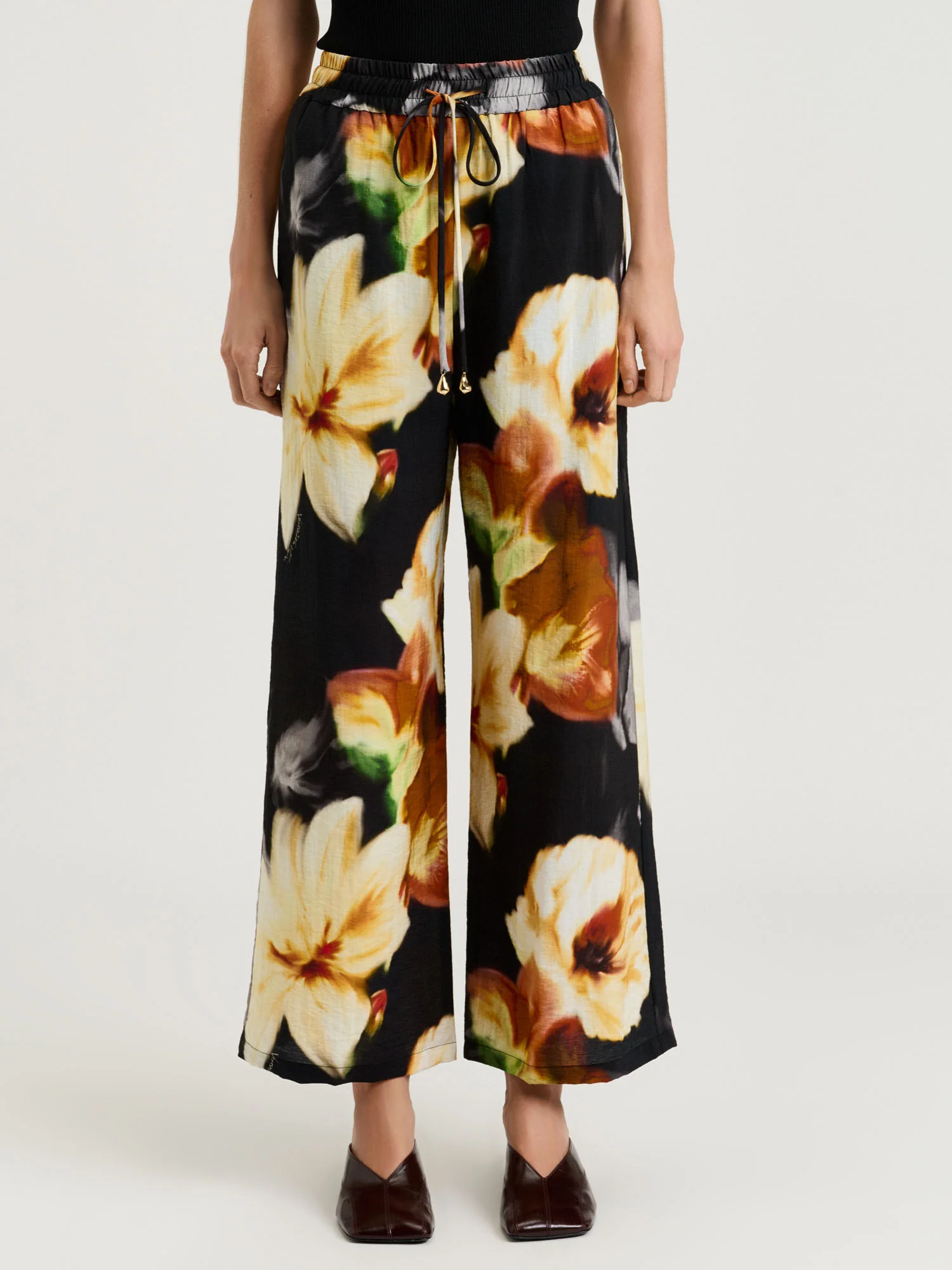 BOTANICAL FLORAL WIDE LEG PANT - Image 3