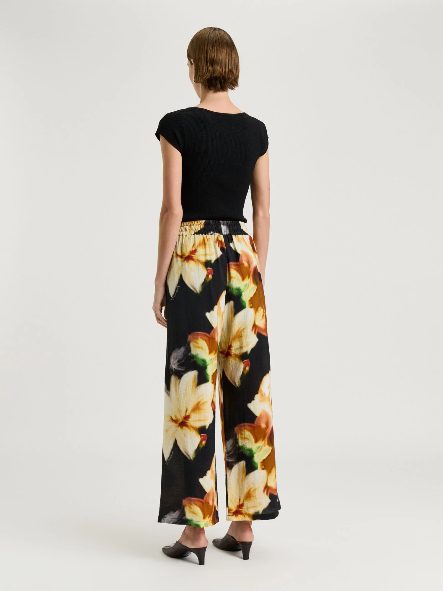 BOTANICAL FLORAL WIDE LEG PANT - Image 5