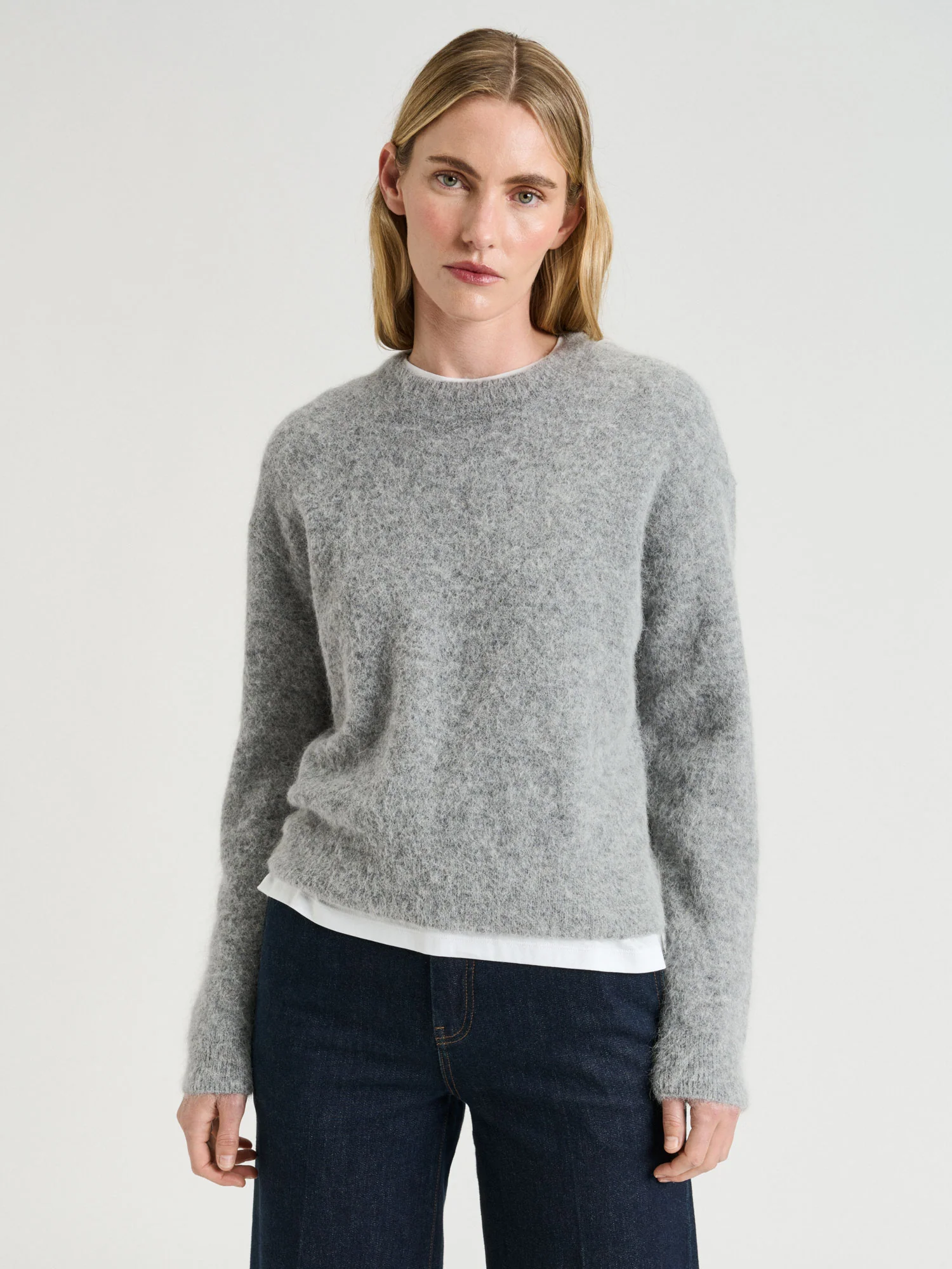 BRUSHED ALPACA WOOL BLEND KNIT - Image 3