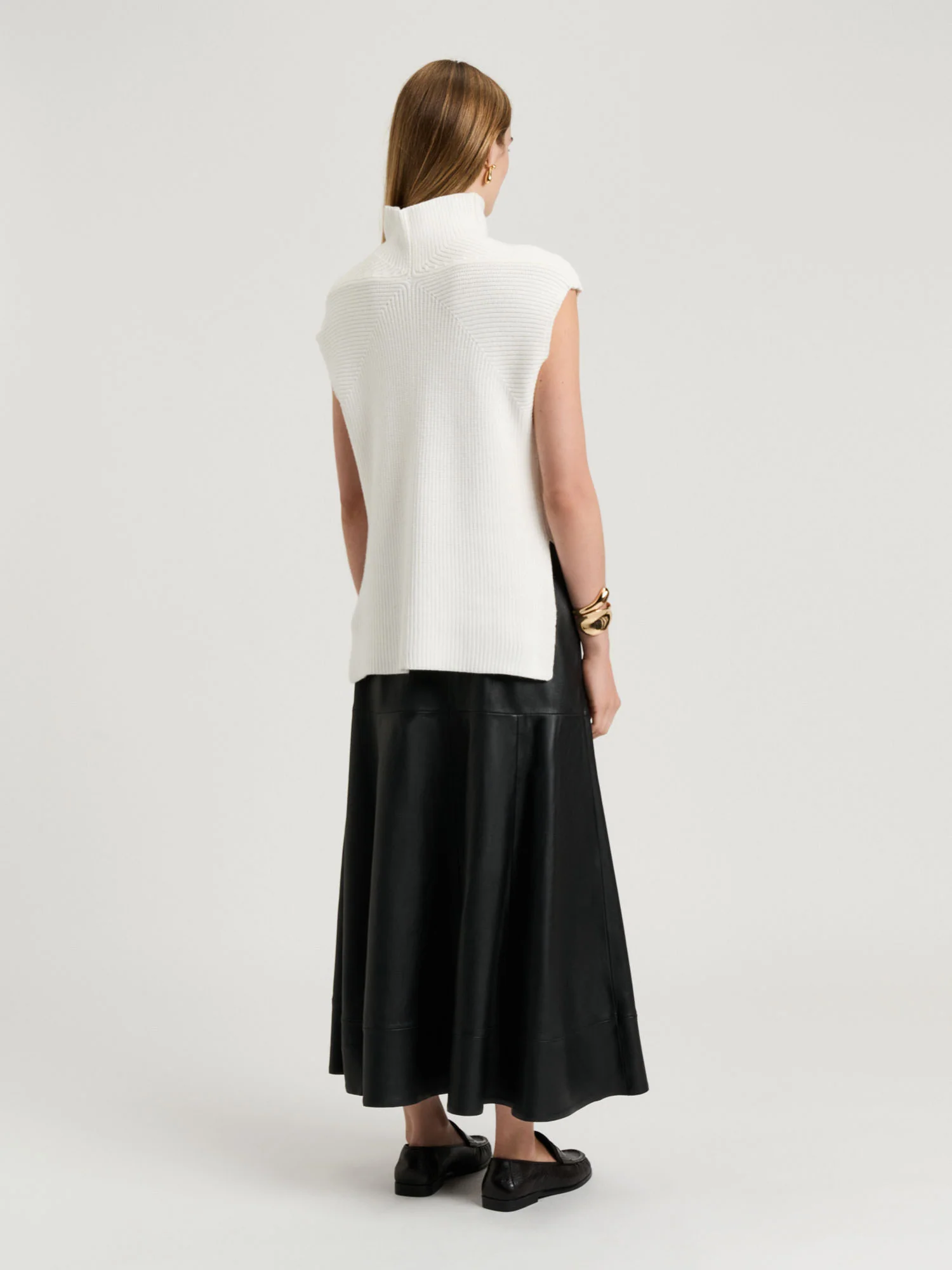 CHUNKY RIBBED KNIT VEST - Image 8