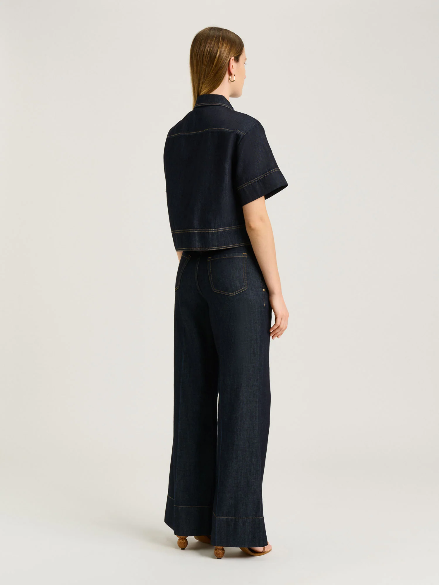 COTTON LYOCELL DENIM SHIRT - Image 4