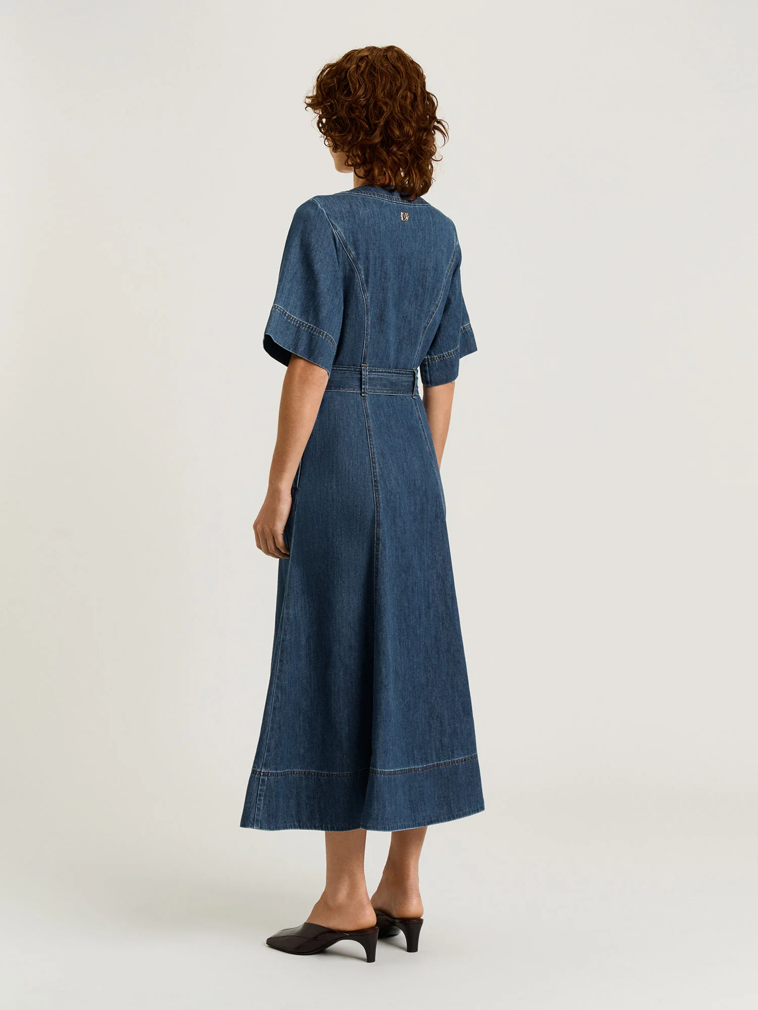 COTTON LYOCELL DENIM SHIRTDRESS - Image 5