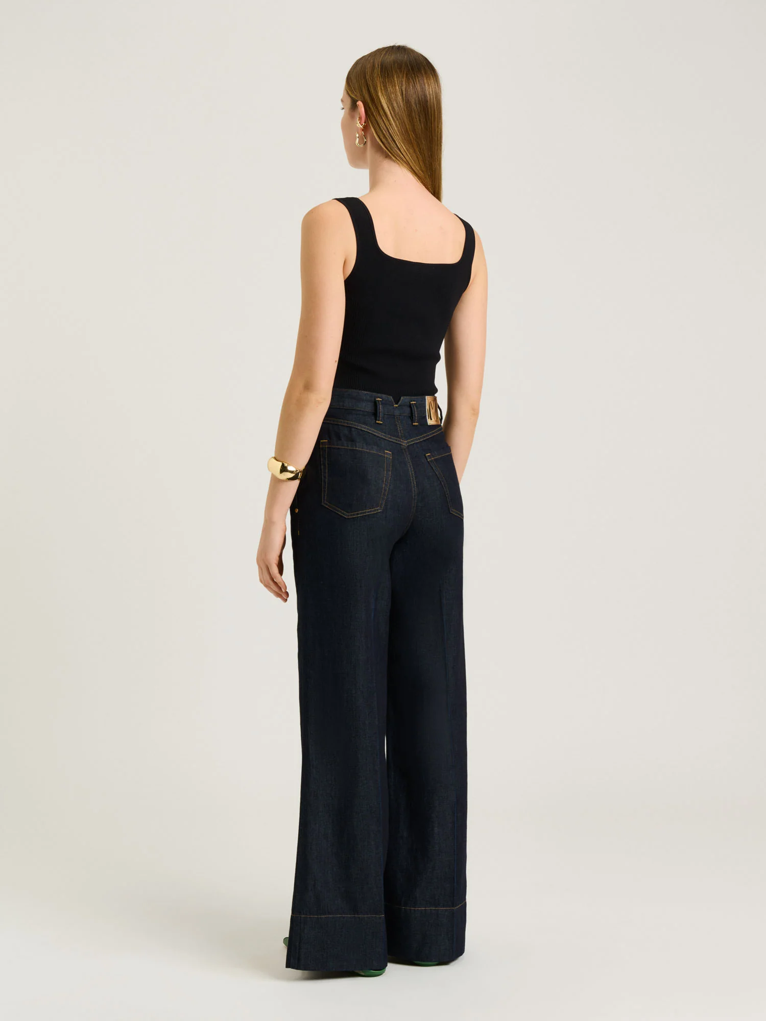 COTTON LYOCELL FLARED JEAN - Image 7