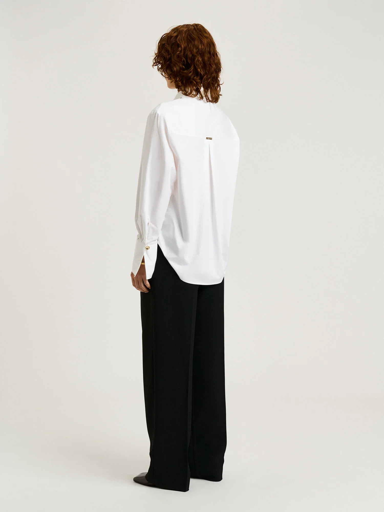 COTTON SATEEN COCOON BACK SHIRT - Image 5
