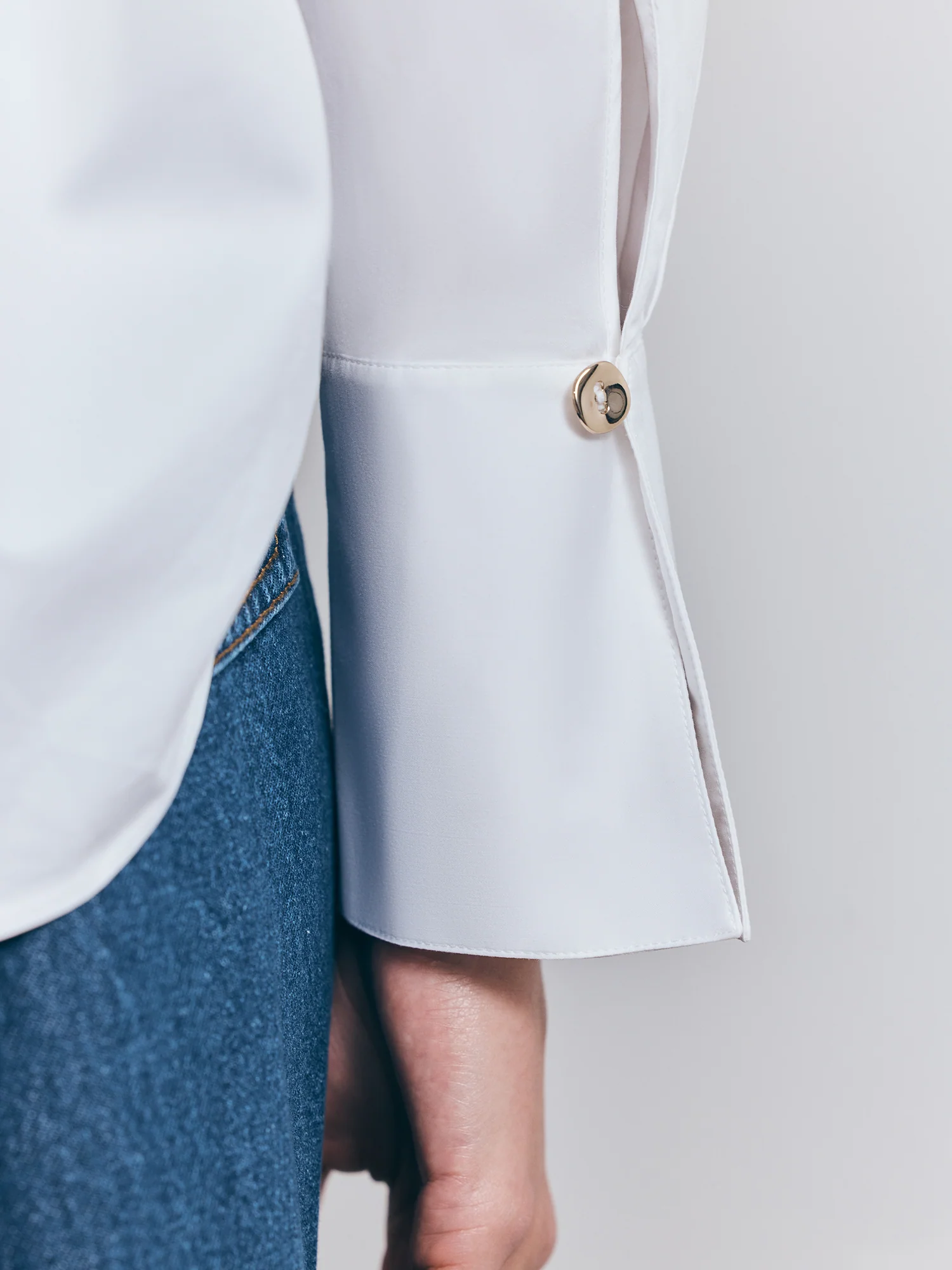 COTTON SATEEN COCOON BACK SHIRT - Image 8