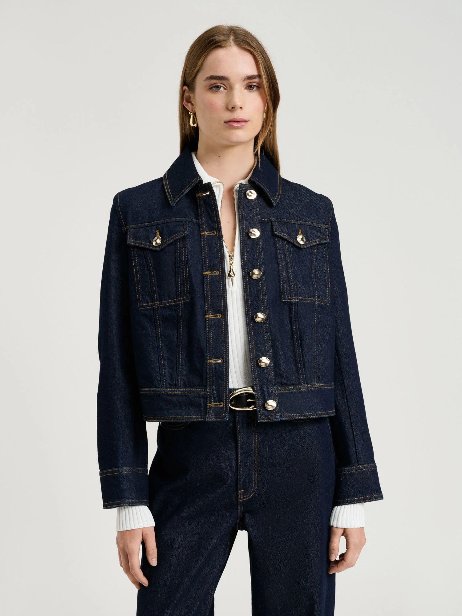 DARK INDIGO DENIM JACKET