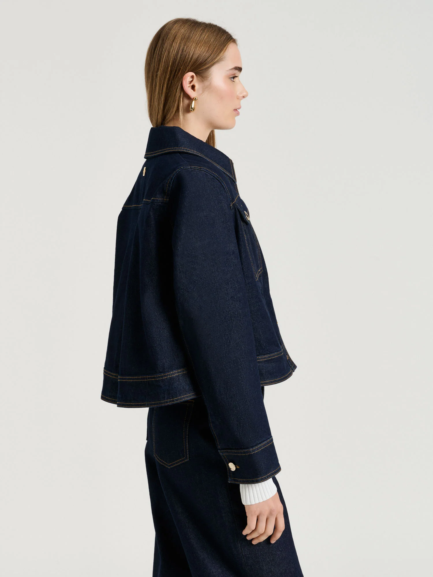 DARK INDIGO DENIM JACKET - Image 6