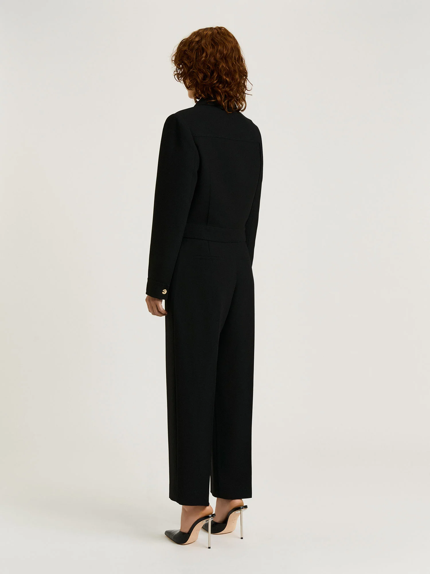 DOUBLE WEAVE CROPPED JACKET - Image 4