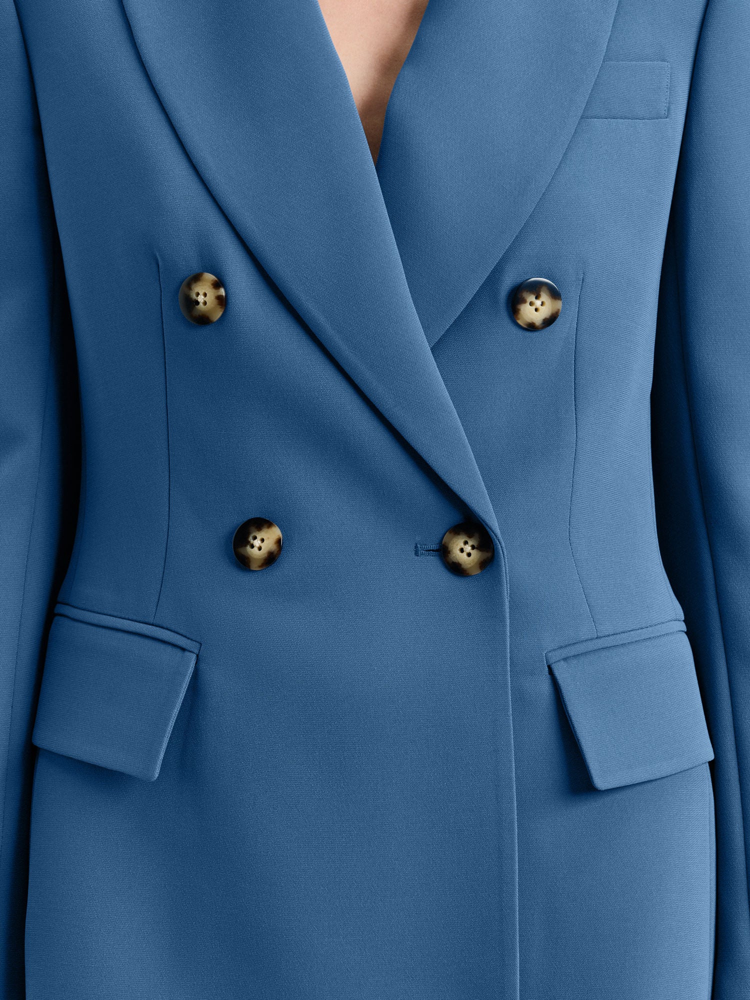 DOUBLE WEAVE LONGLINE BLAZER - Image 3