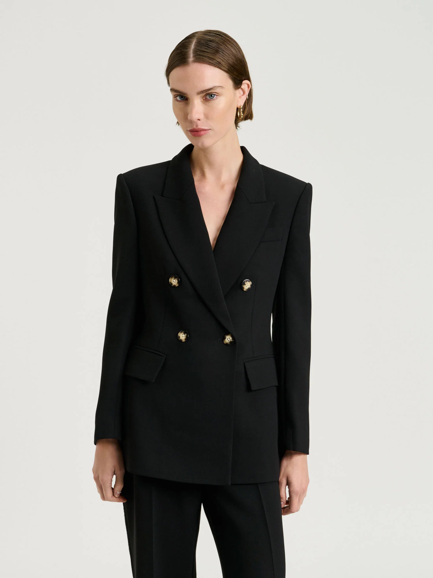 DOUBLE WEAVE LONGLINE BLAZER - Image 6