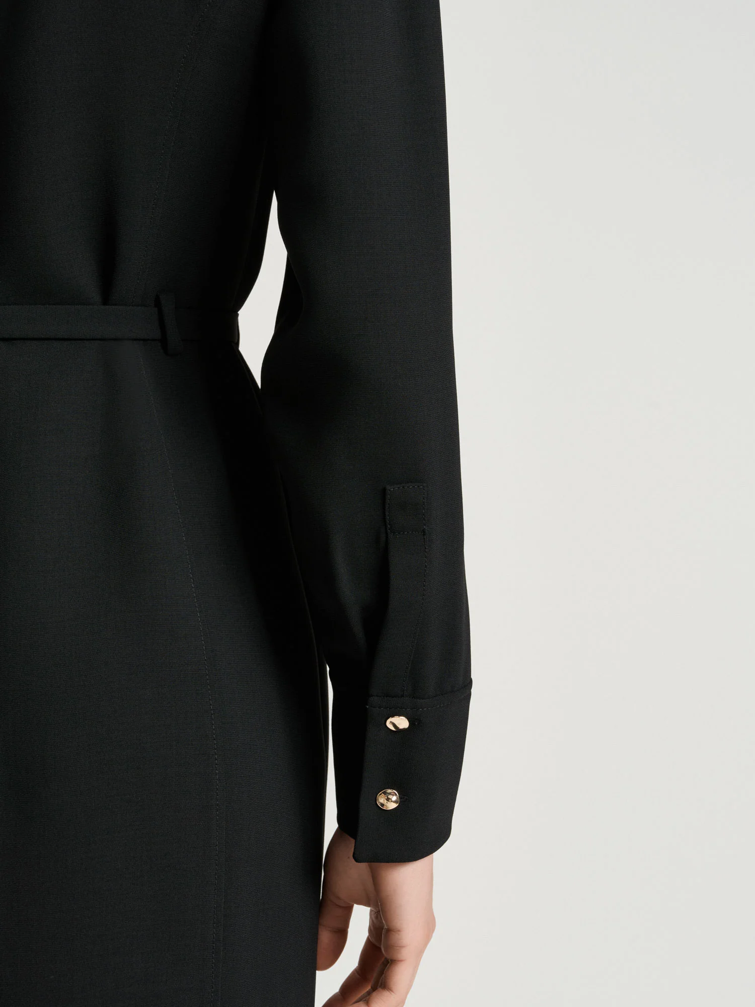DOUBLE WEAVE MIDI DRESS - Image 4