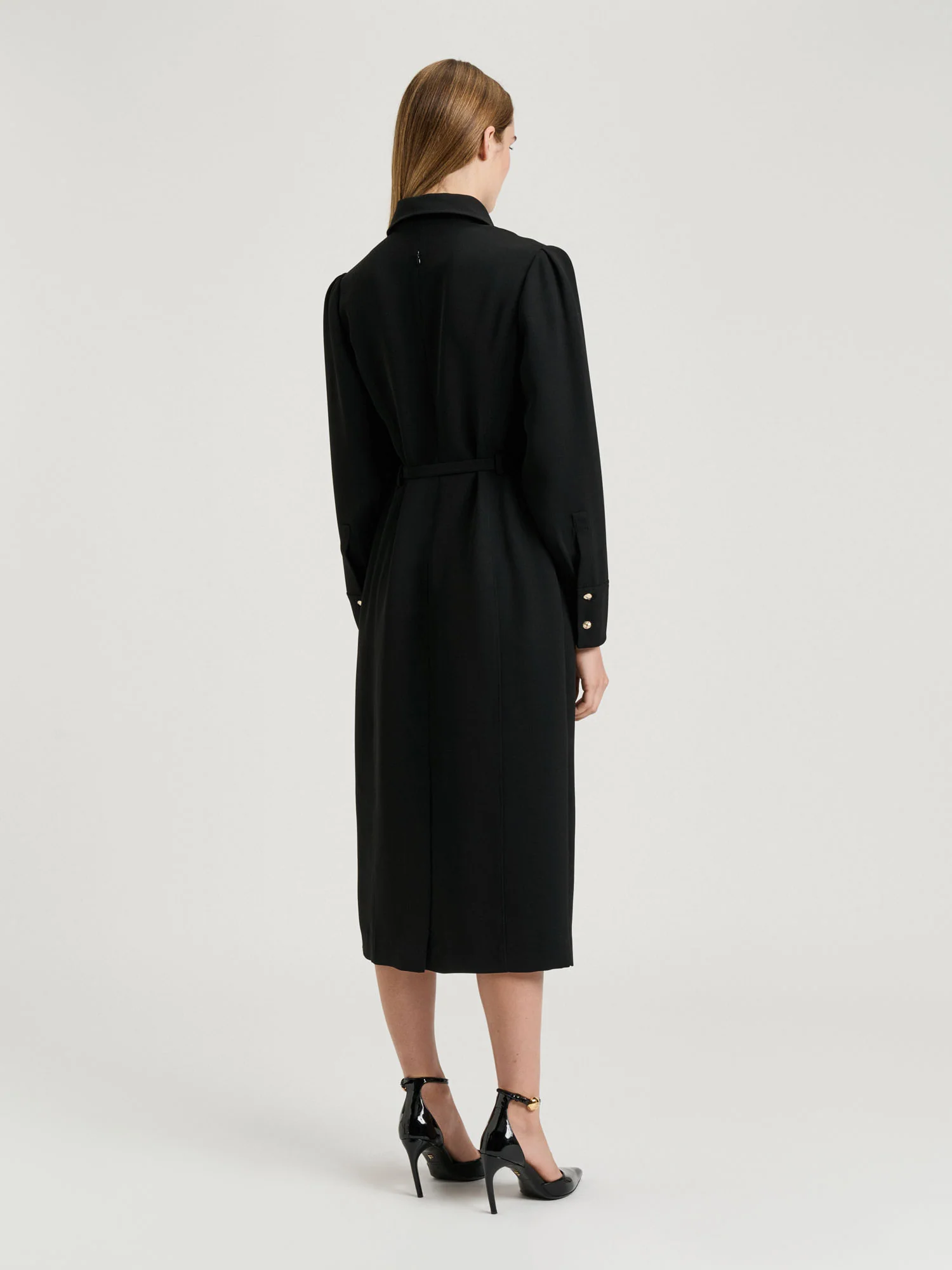 DOUBLE WEAVE MIDI DRESS - Image 5