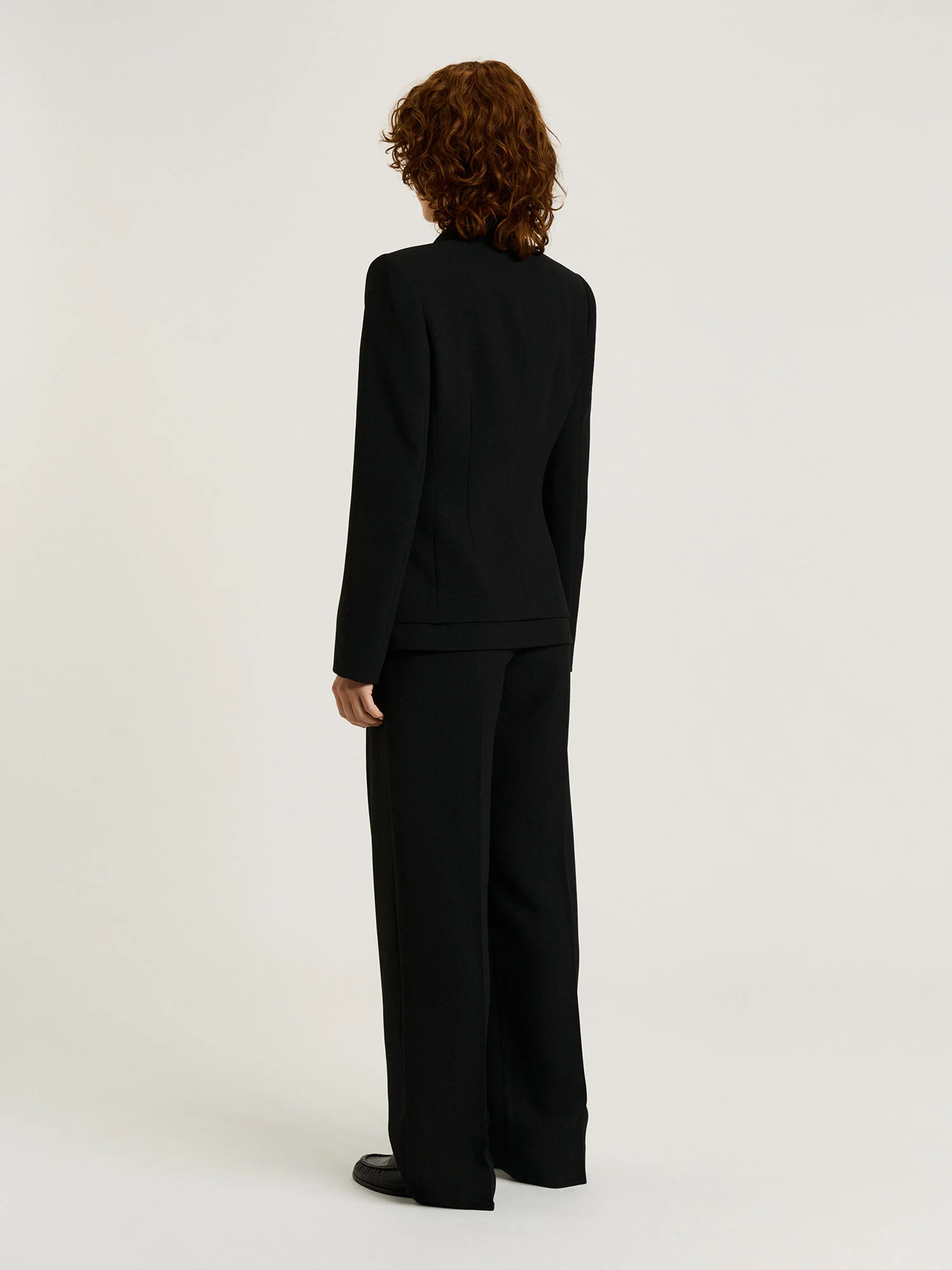 DOUBLE WEAVE SINGLE BREASTED BLAZER - Image 4