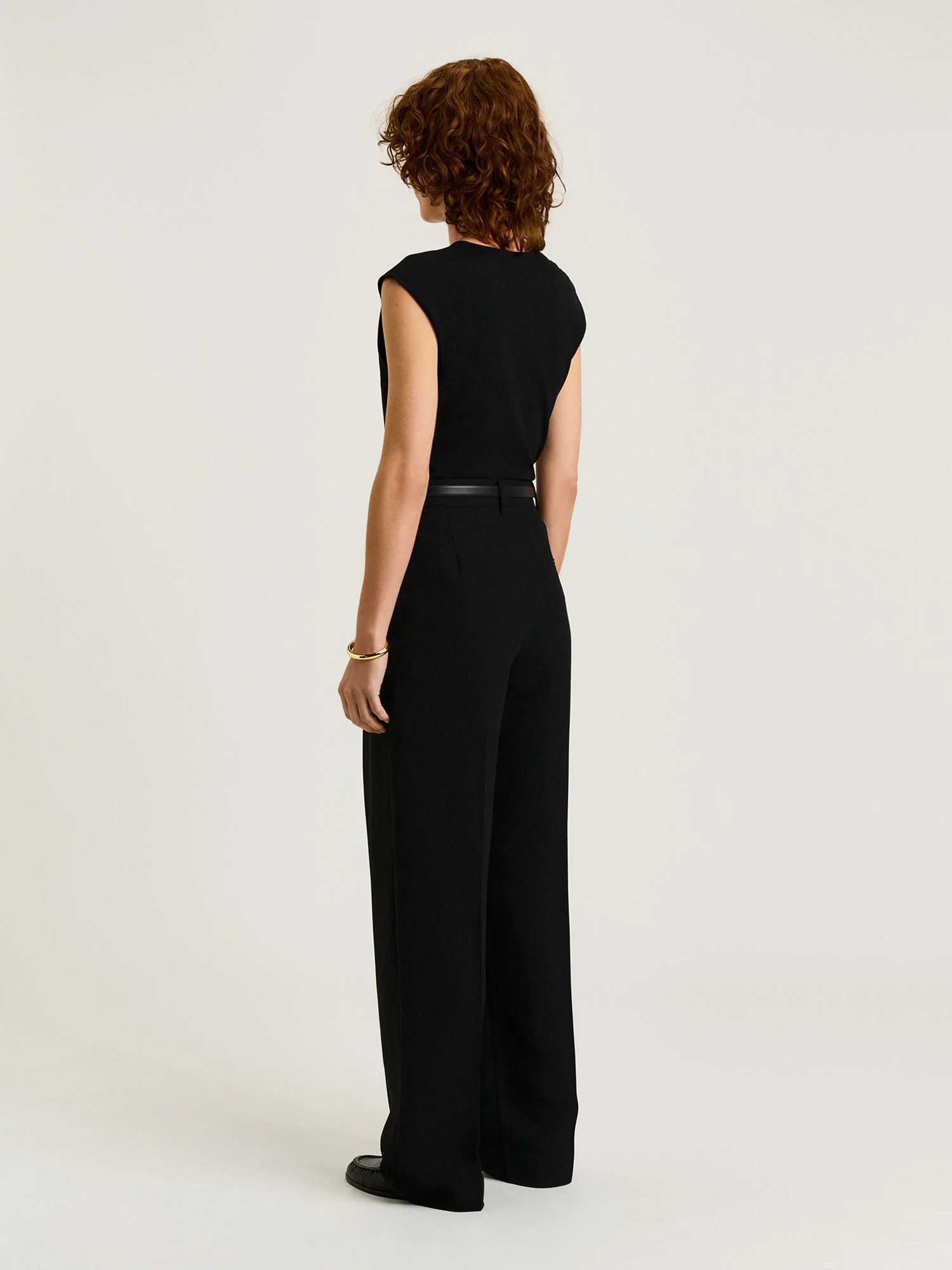 DOUBLE WEAVE SOFT BARREL LEG PANT - Image 5
