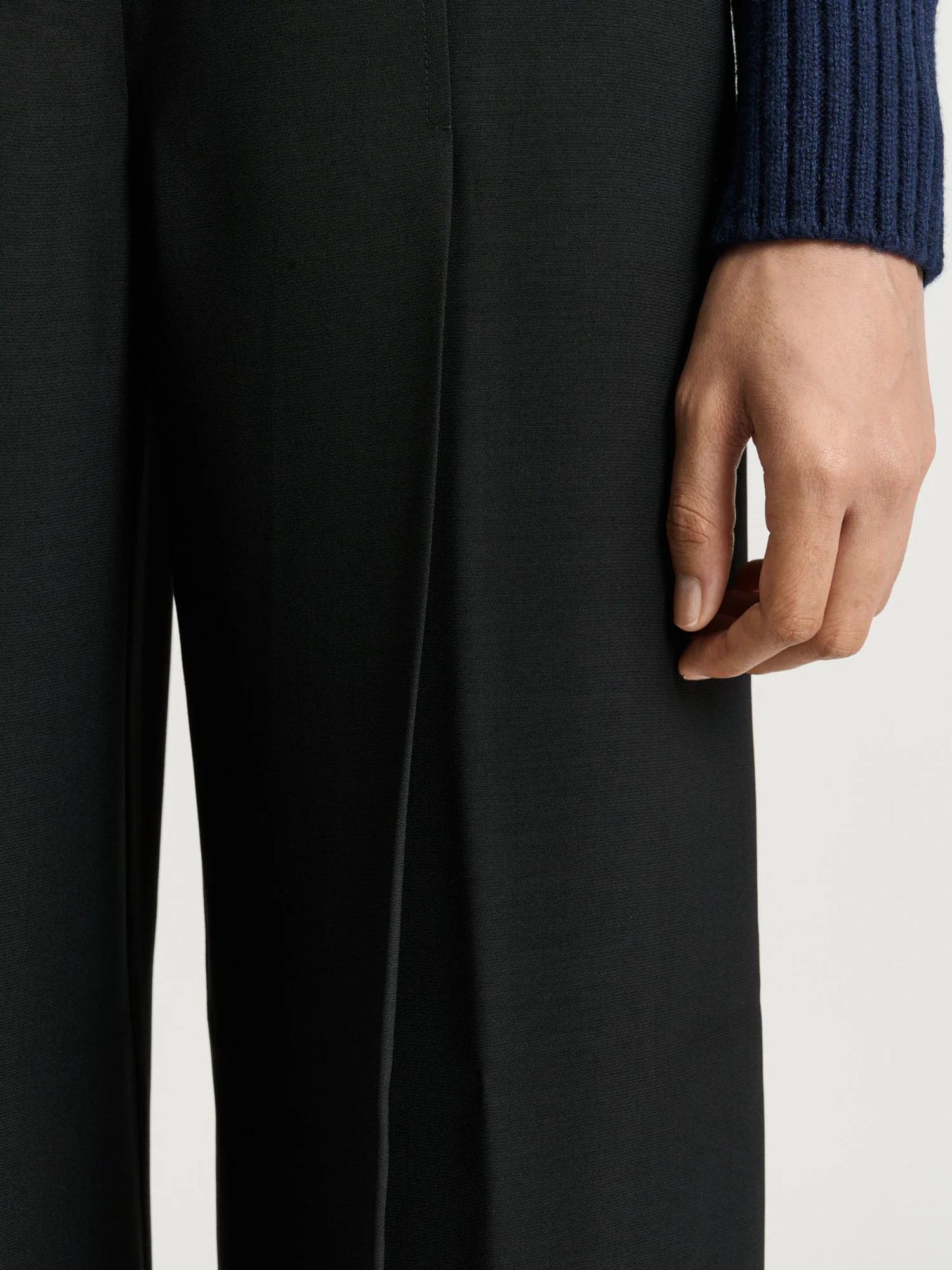 DOUBLE WEAVE WIDE LEG PANT - Image 3