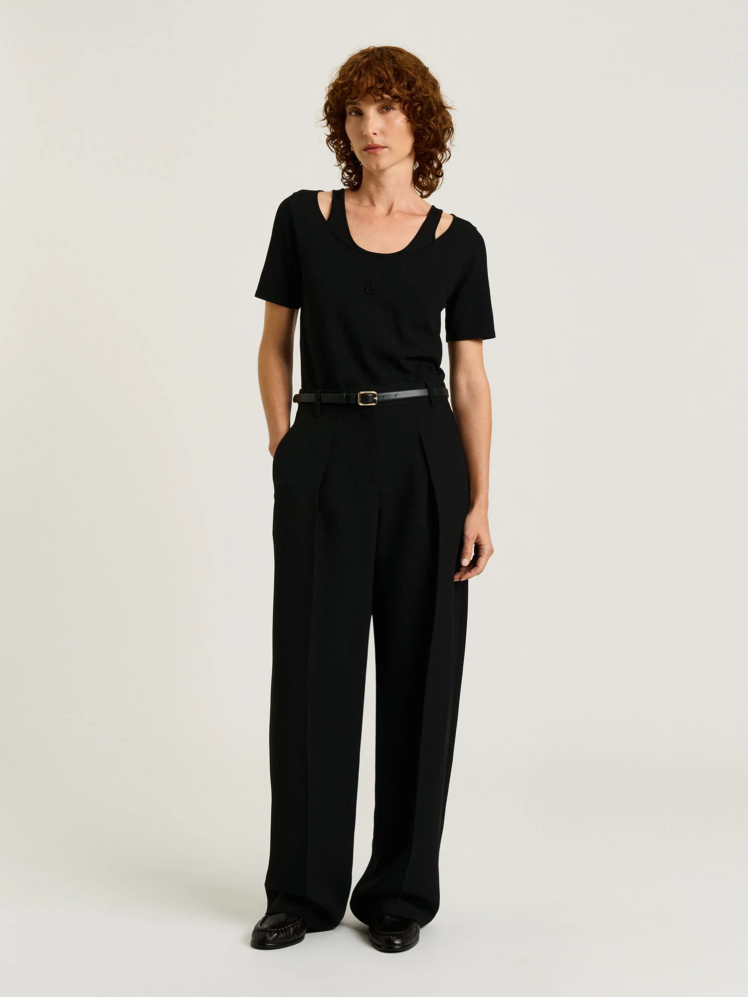 EMBROIDERED MONOGRAM KNIT TEE - Image 5
