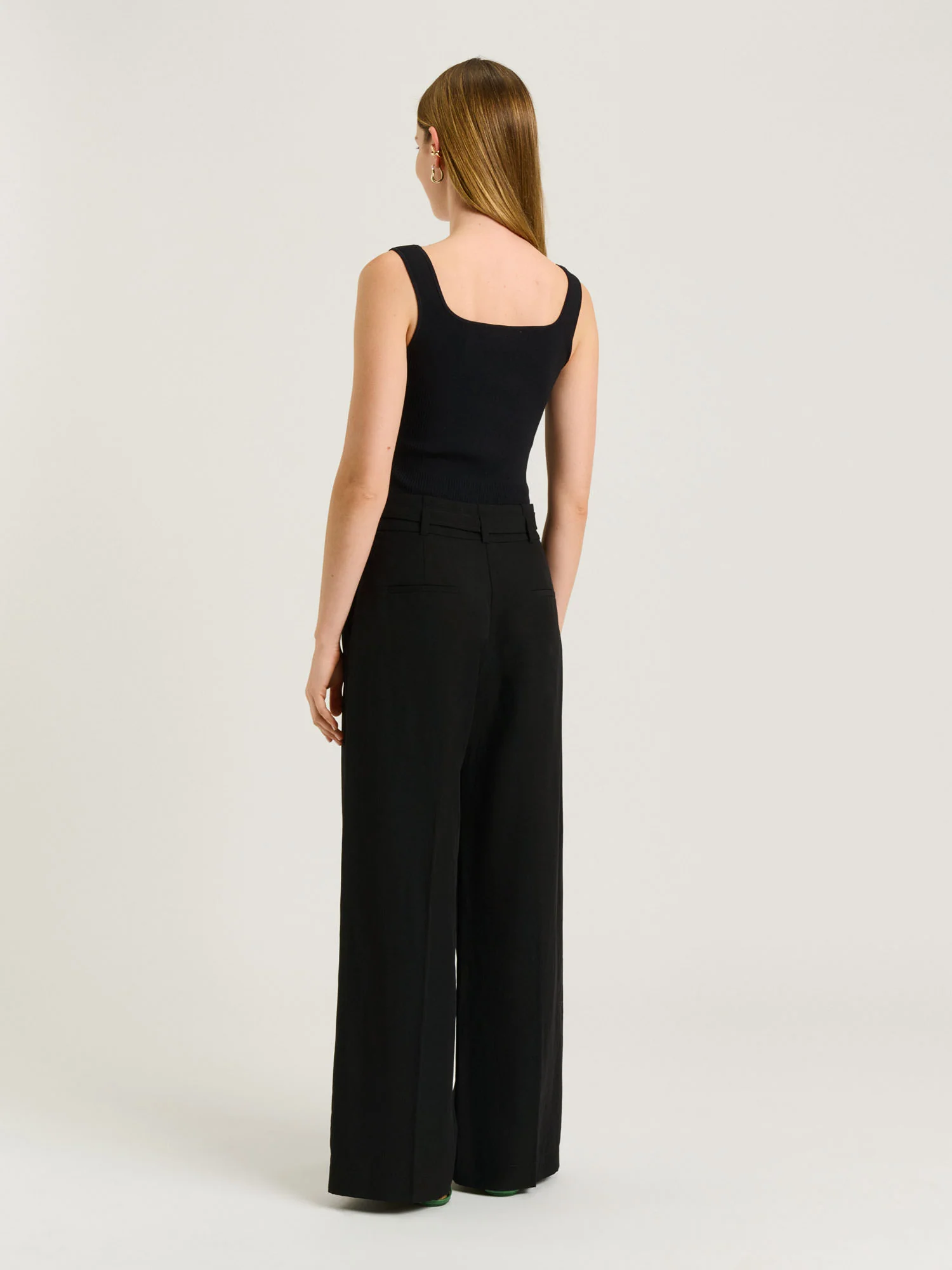 EUROPEAN LYOCELL LINEN BELTED PANT - Image 4