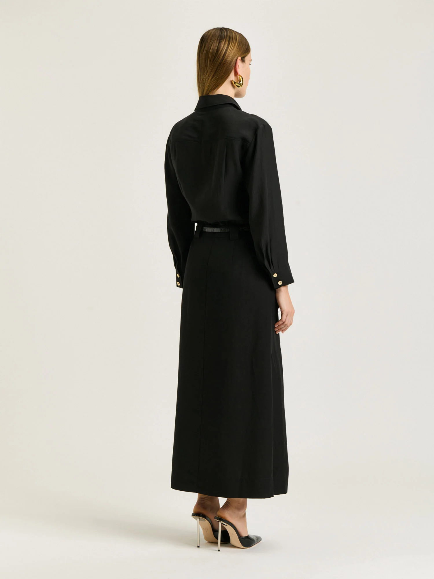 EUROPEAN LYOCELL LINEN CARGO SKIRT - Image 7