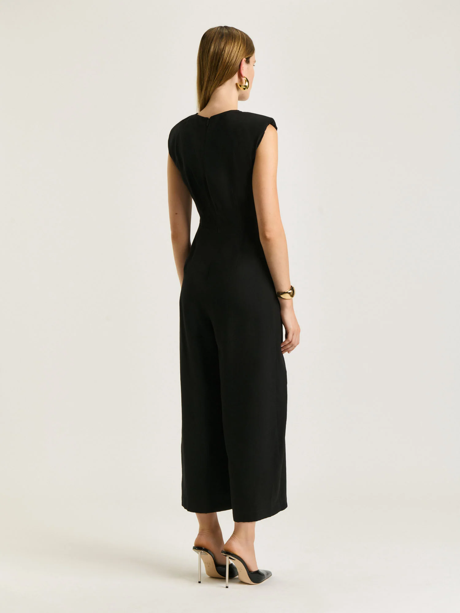 FLUID TWILL FOLDED SIDE JUMPSUIT - Image 5