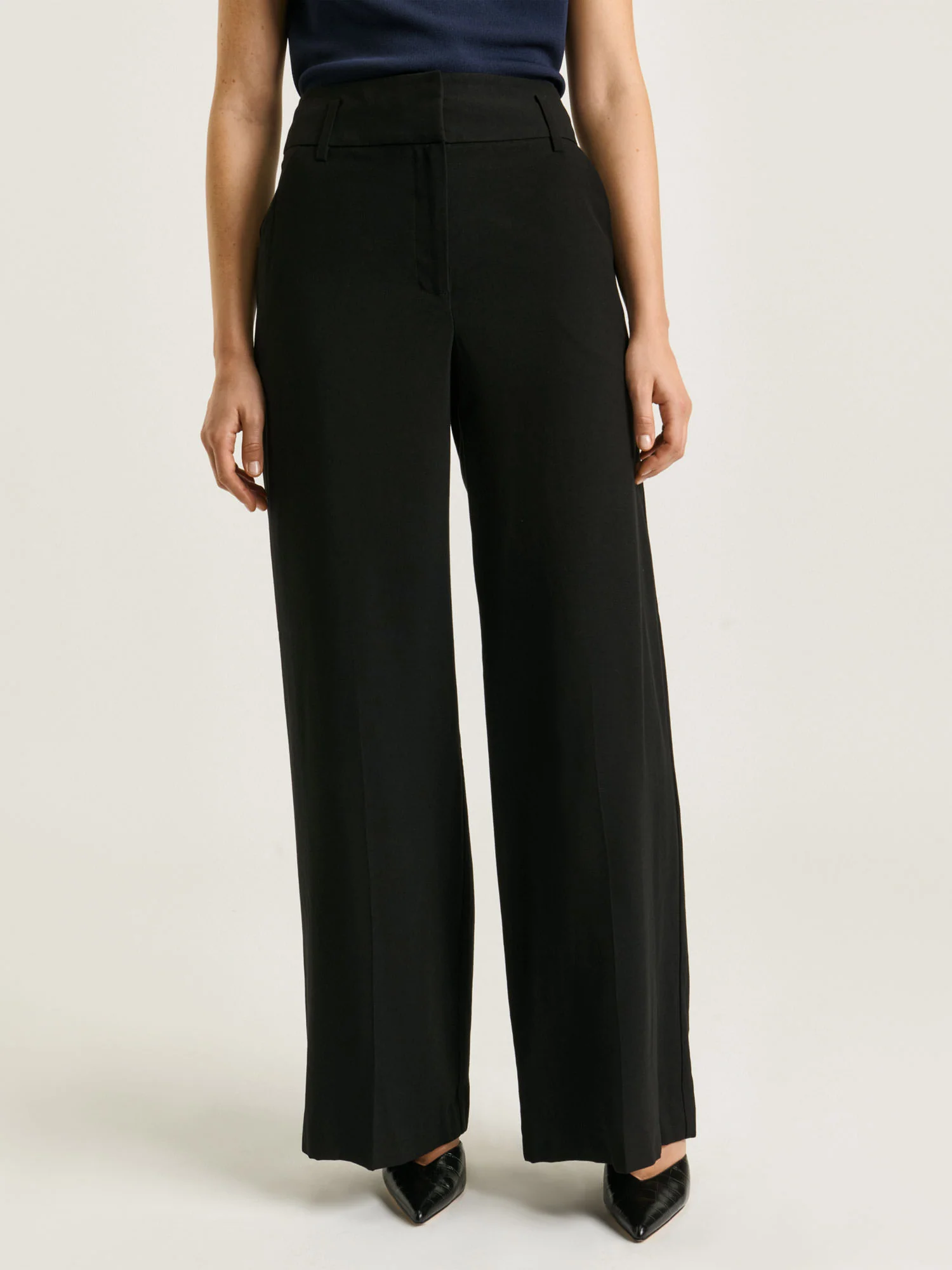 FLUID TWILL WIDE LEG PANT - Image 6