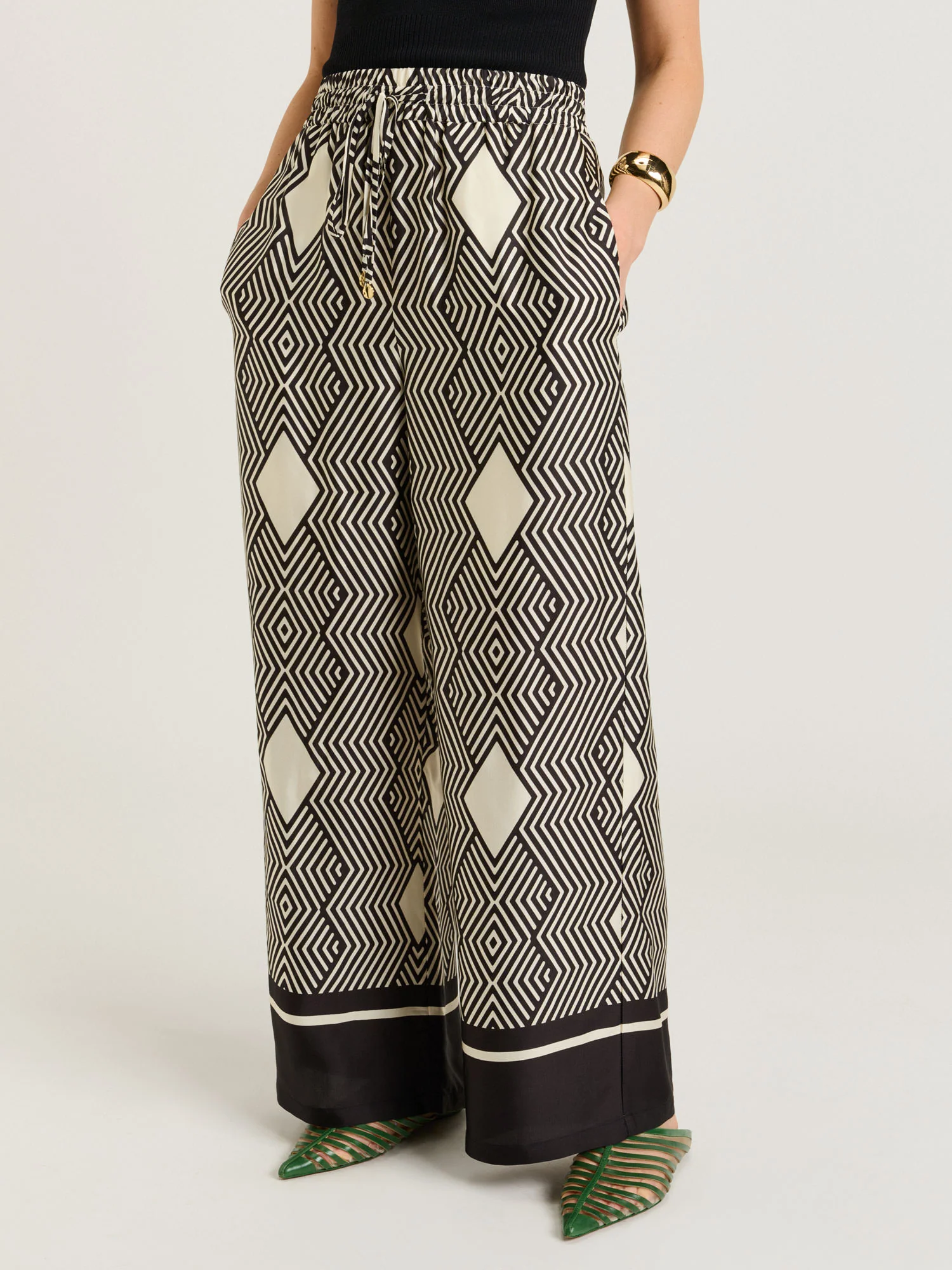 GEO TILE BORDER WIDE LEG PANT - Image 2