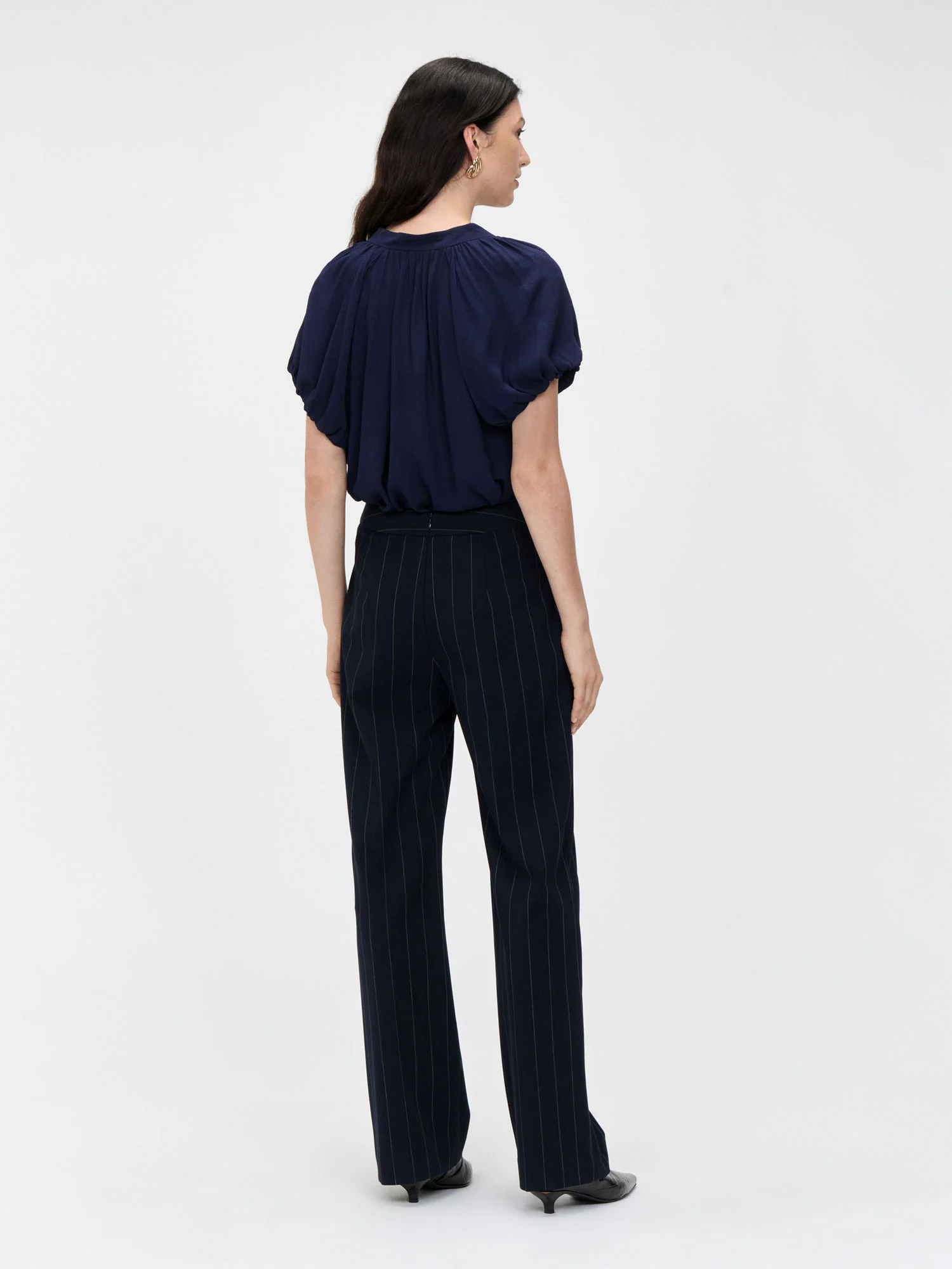 GEORGETTE BUBBLE SLEEVE BLOUSE - Image 3