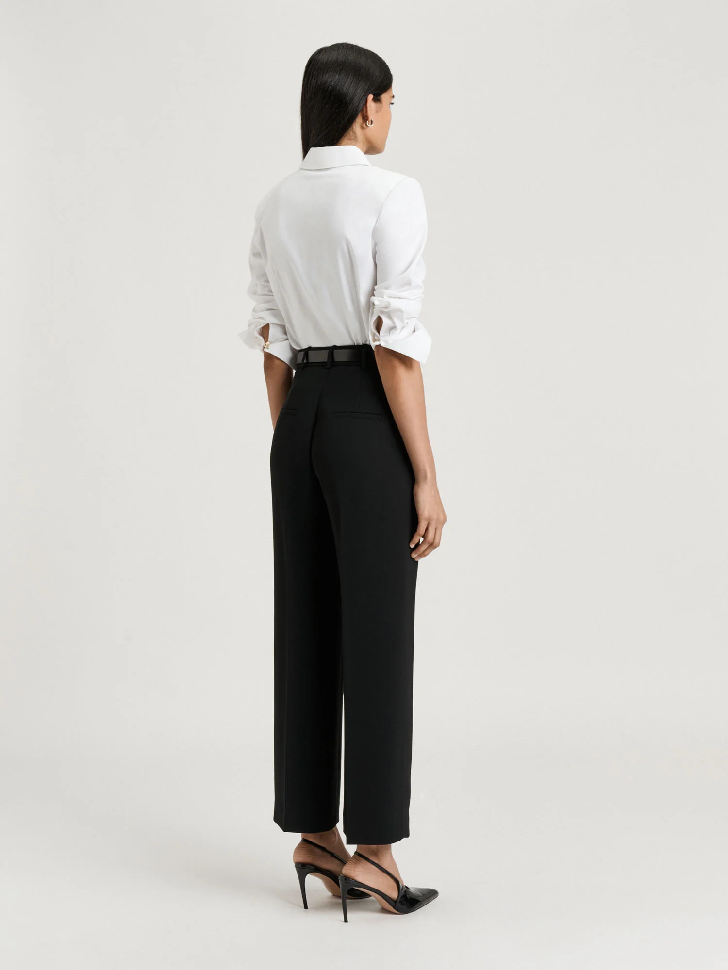 HEAVY COTTON SATEEN COLLARED SHIRT - Image 4