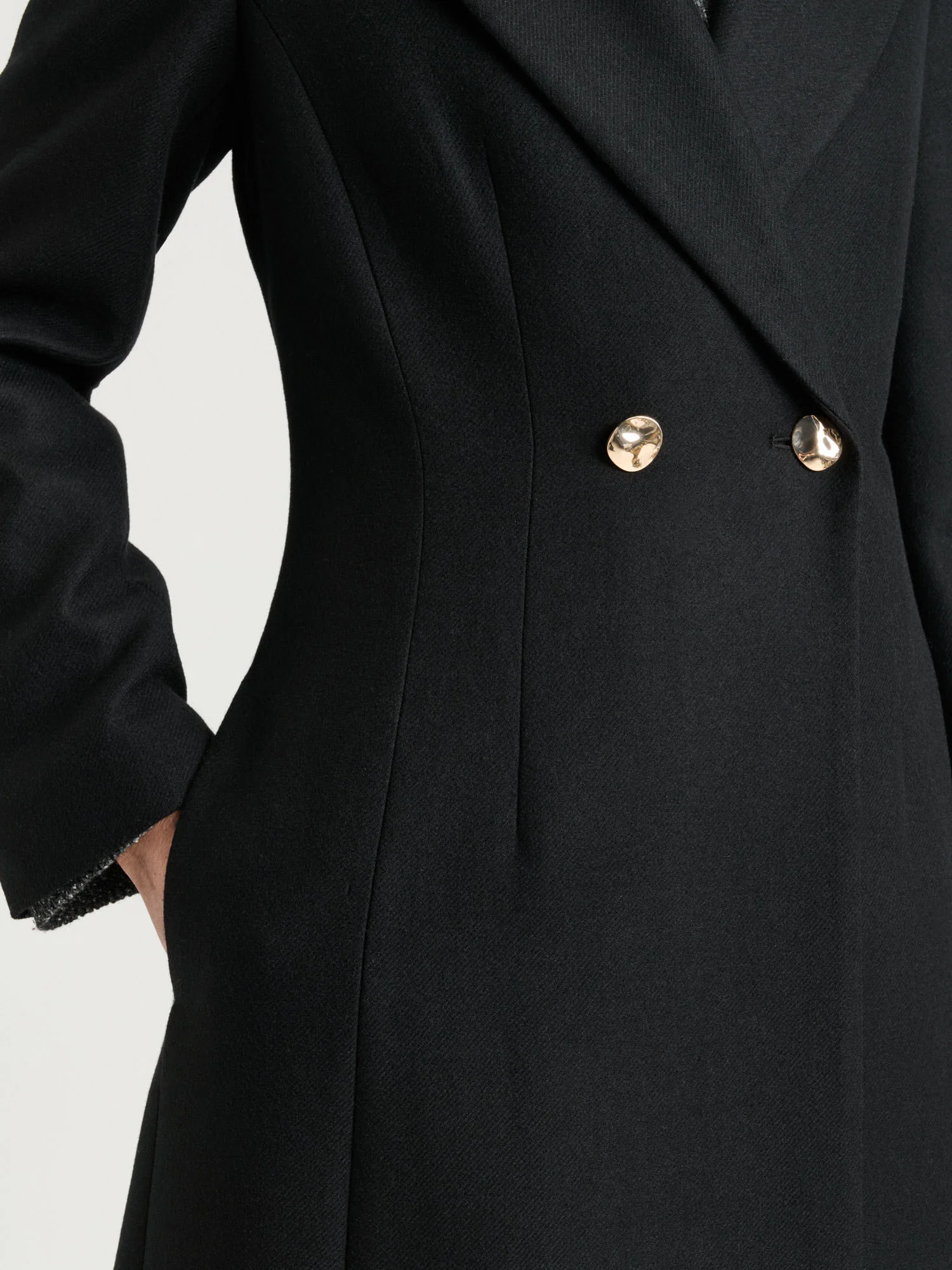 ITALIAN LIGHT WOOL DOUBLE BREASTED COAT - Image 4