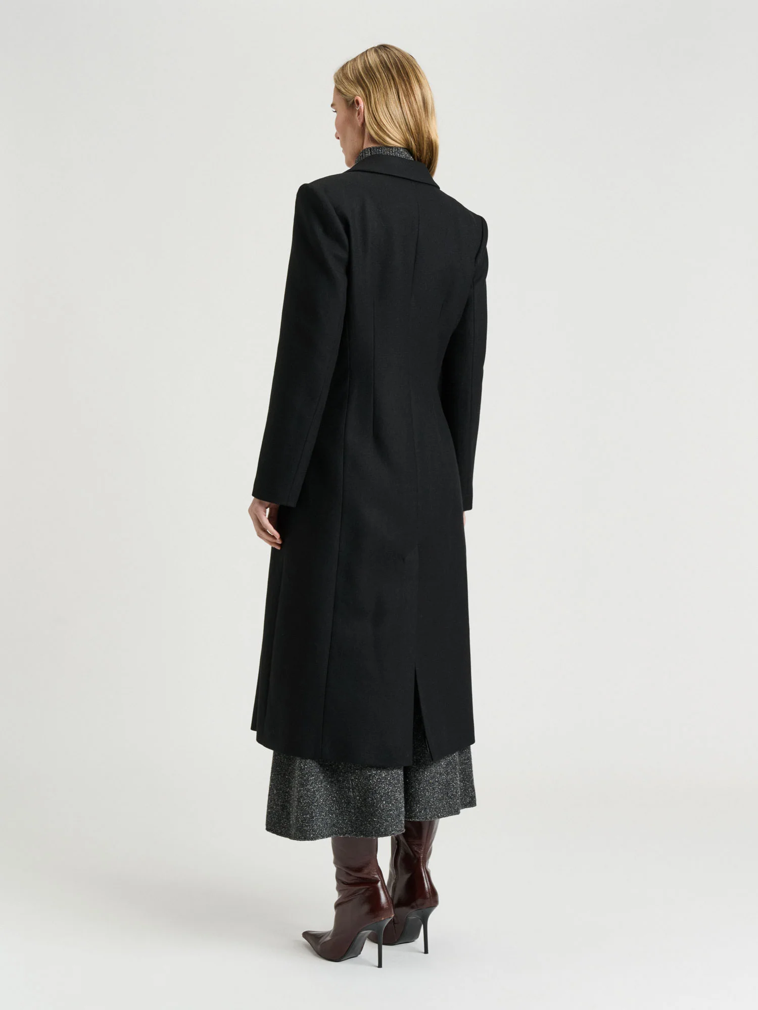 ITALIAN LIGHT WOOL DOUBLE BREASTED COAT - Image 5