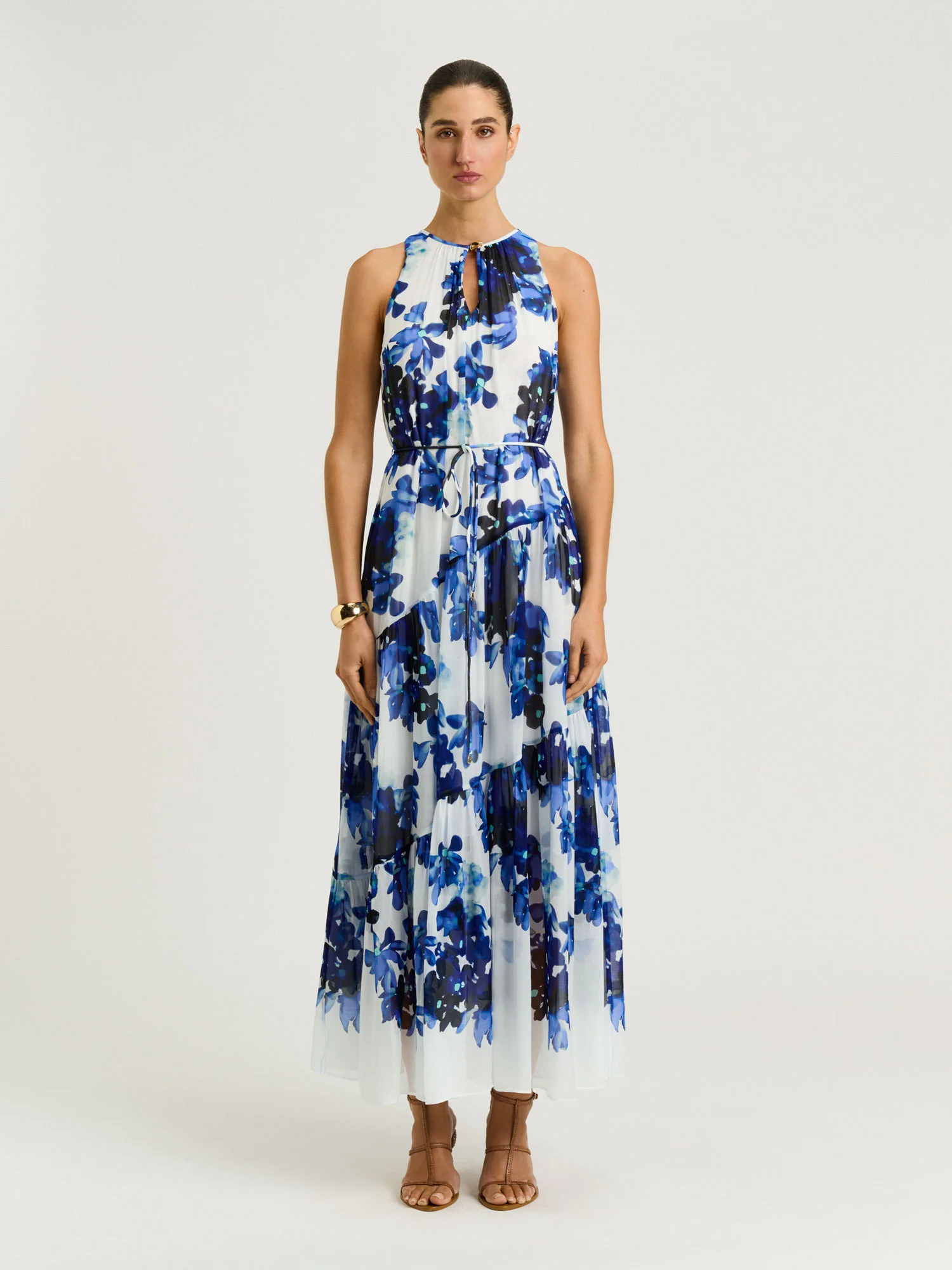IVORY CLIMBING VINE MAXI DRESS