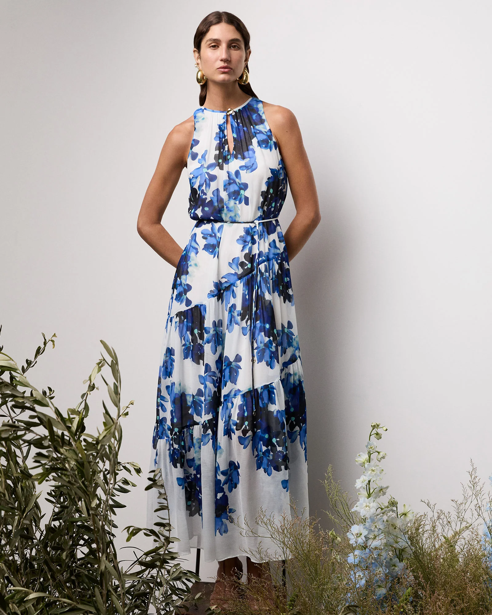 IVORY CLIMBING VINE MAXI DRESS - Image 8
