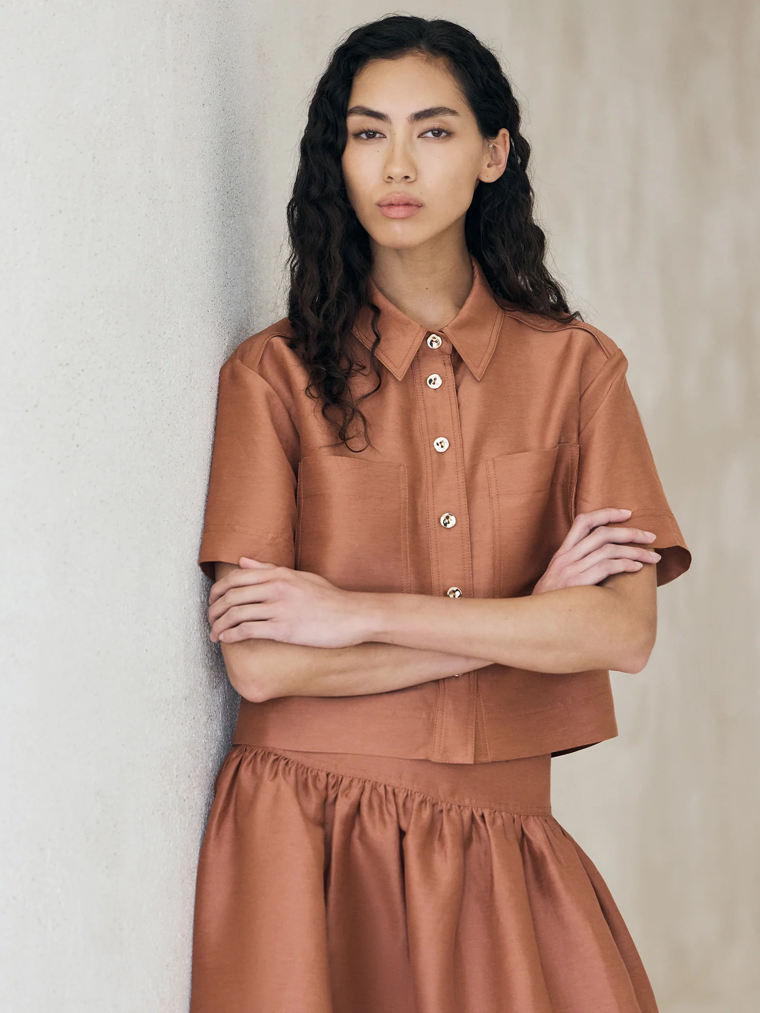 LINEN VISCOSE BLEND SHIRT - Image 5