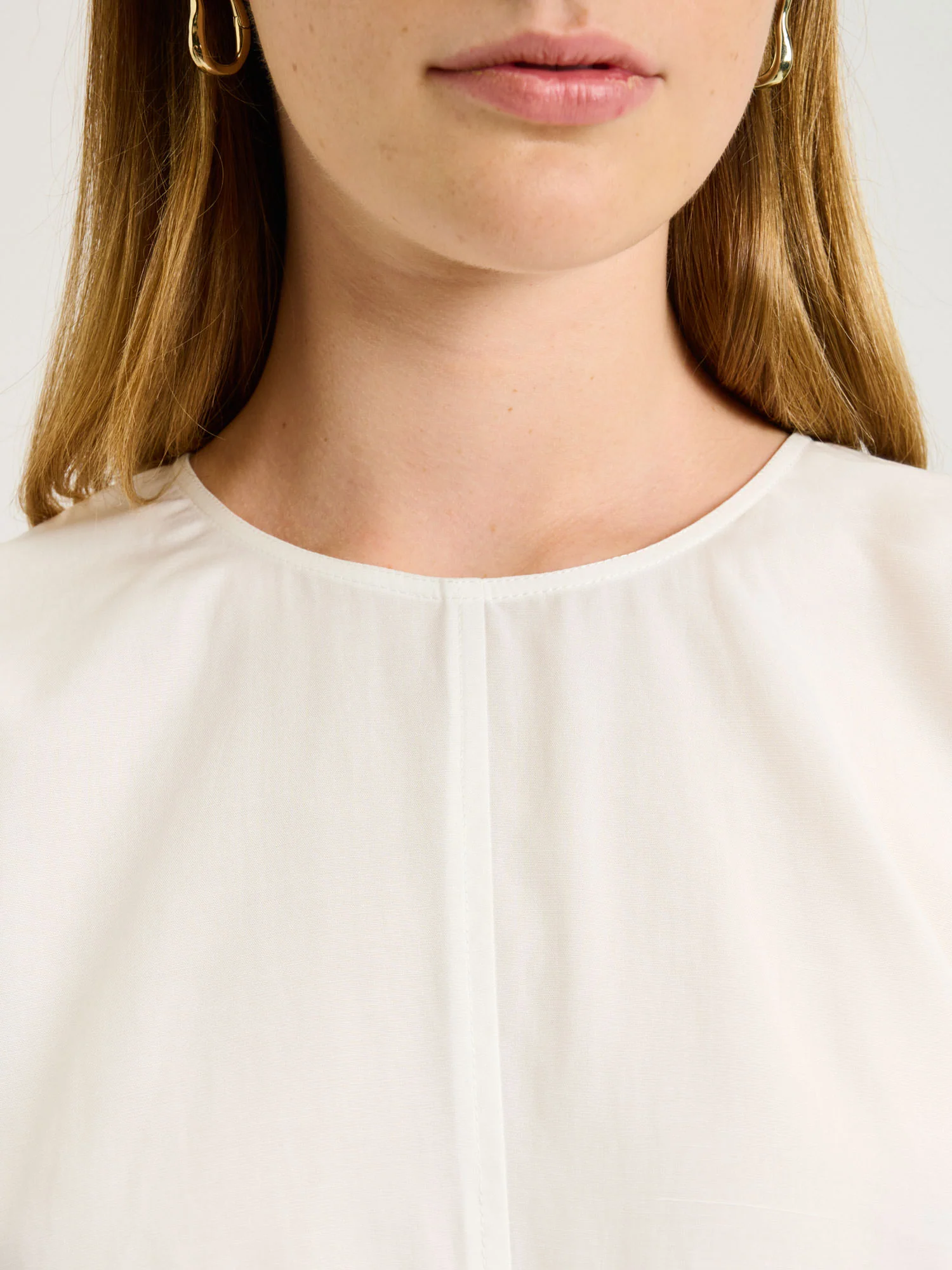 LYOCELL COTTON BELL SLEEVE TOP - Image 3