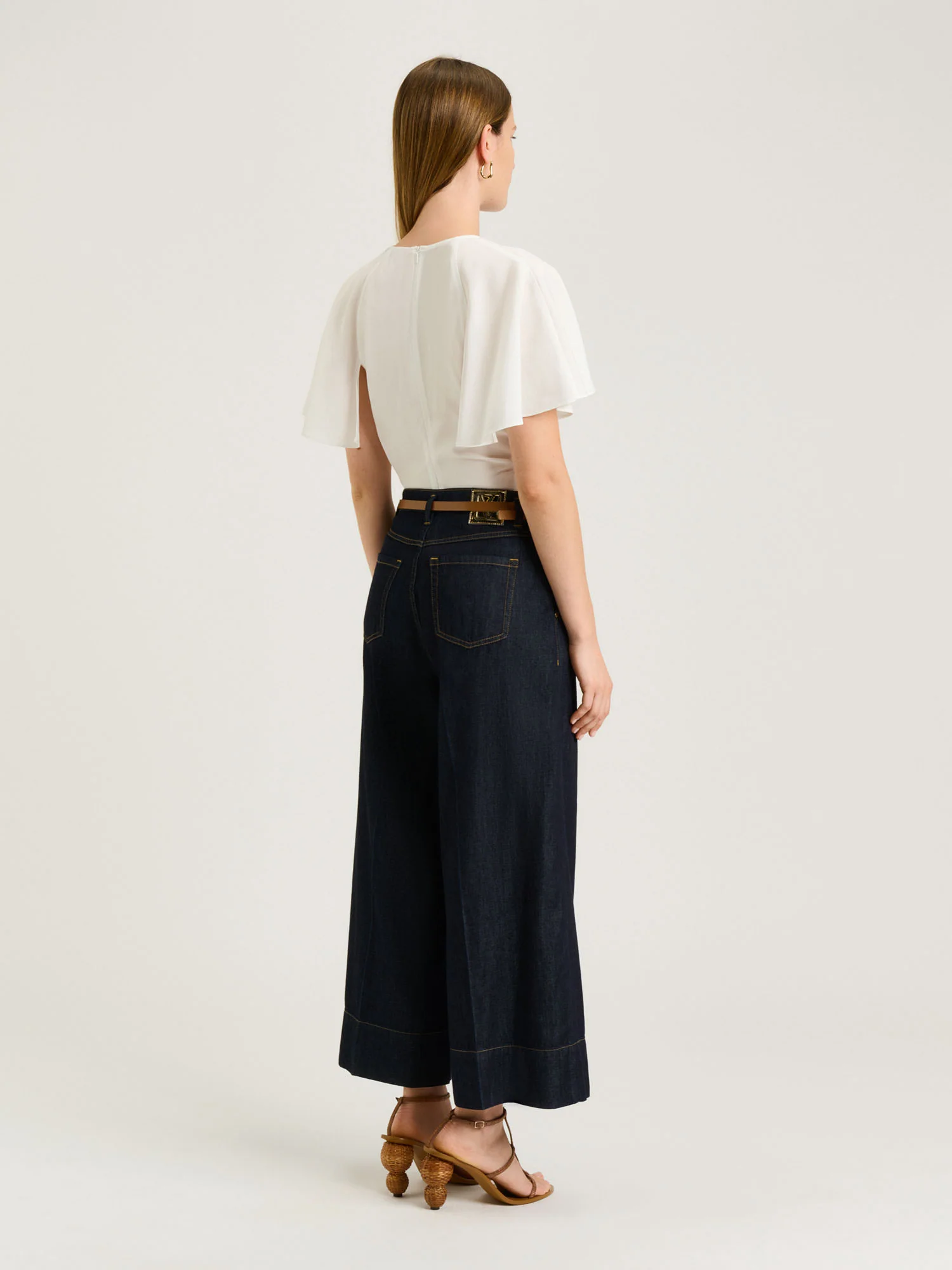 LYOCELL COTTON BELL SLEEVE TOP - Image 5