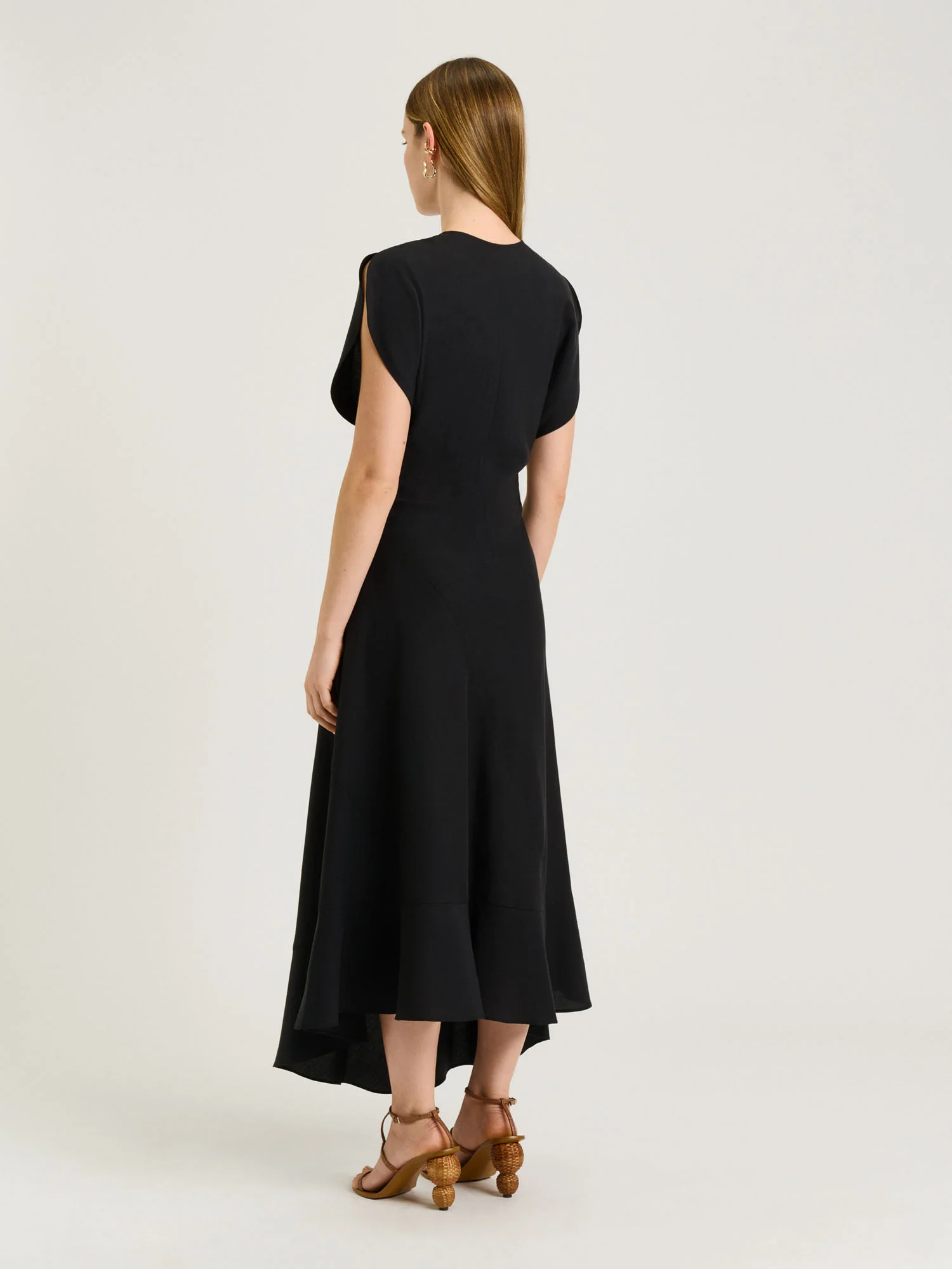 LYOCELL COTTON BIAS MIDI DRESS - Image 4