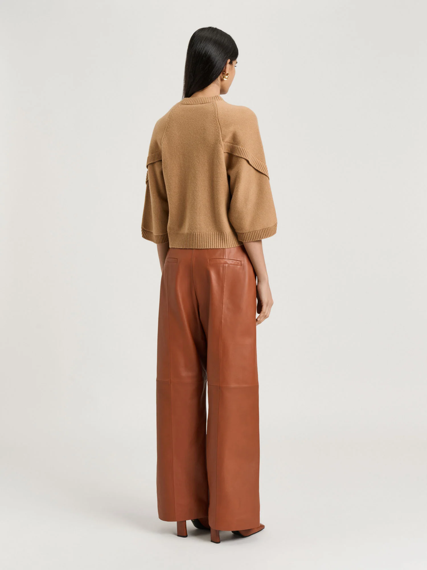Merino Cape Sleeve Sweater - Image 5
