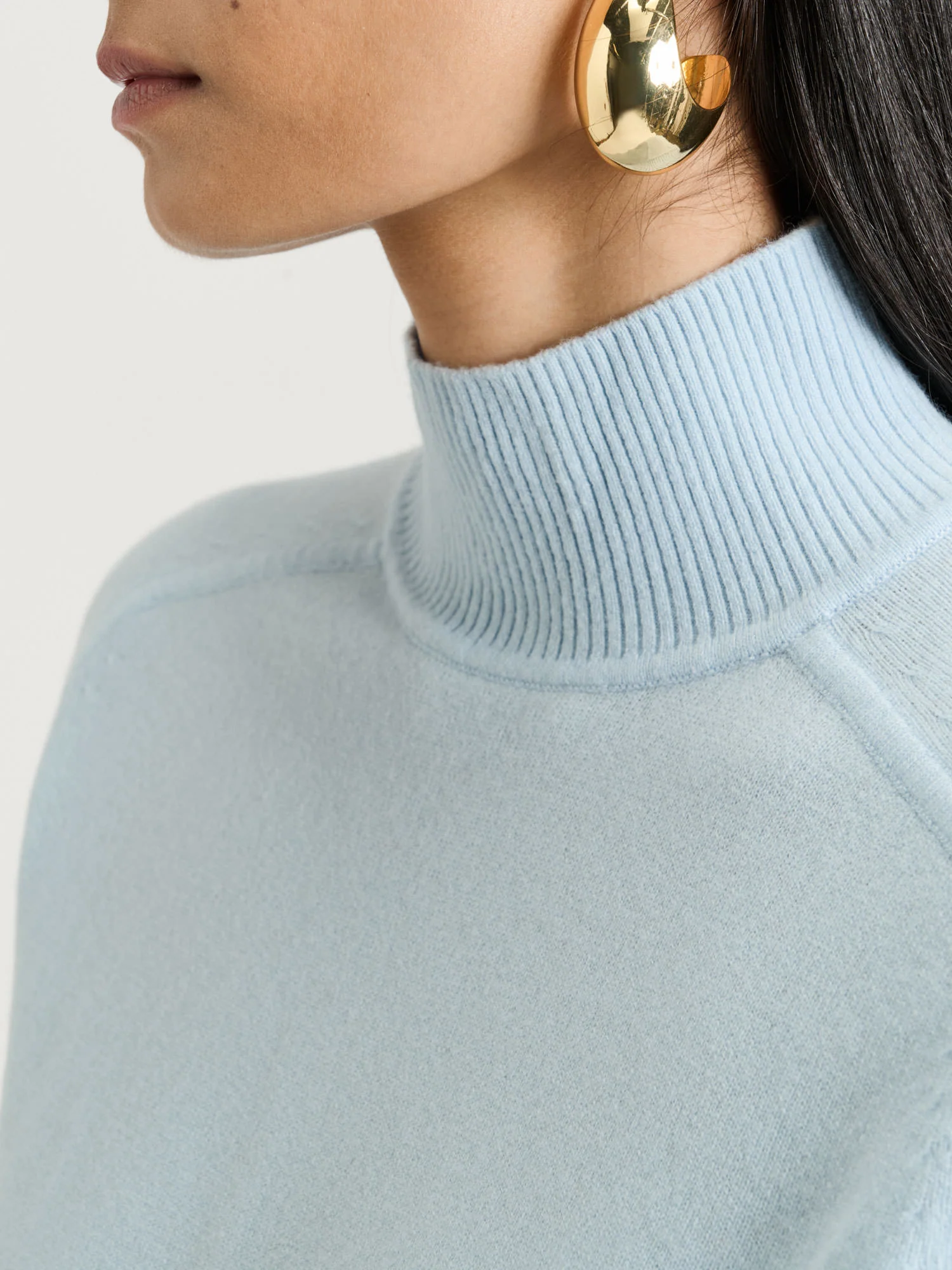MERINO FUNNEL NECK SWEATER - Image 3