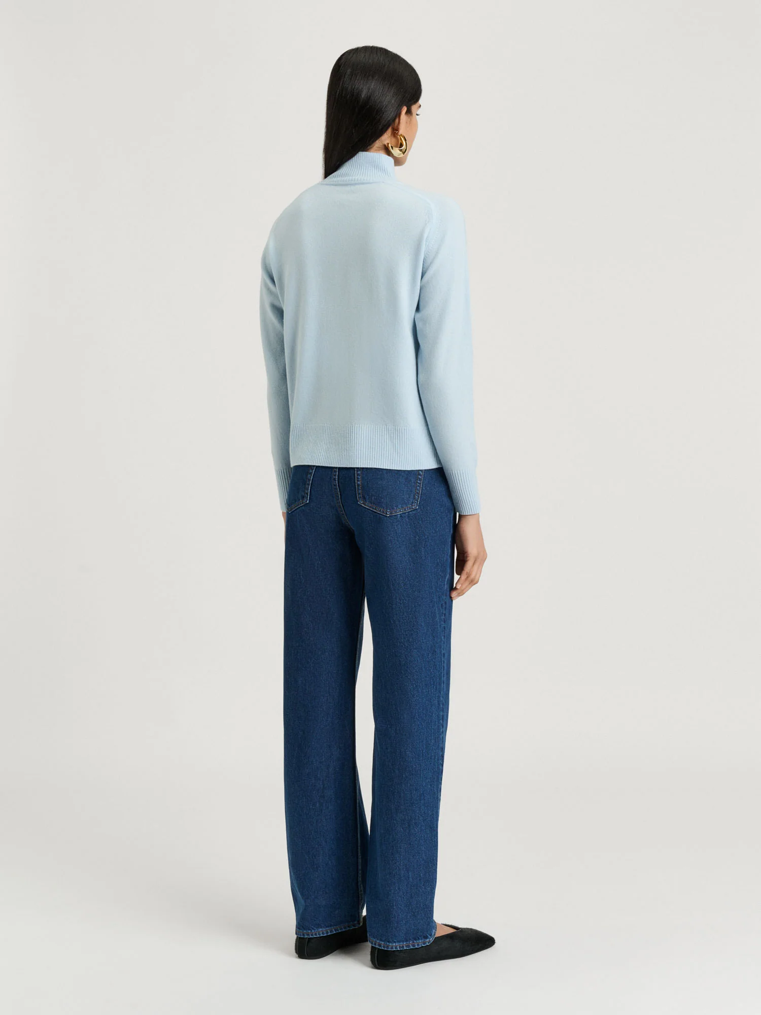 MERINO FUNNEL NECK SWEATER - Image 4