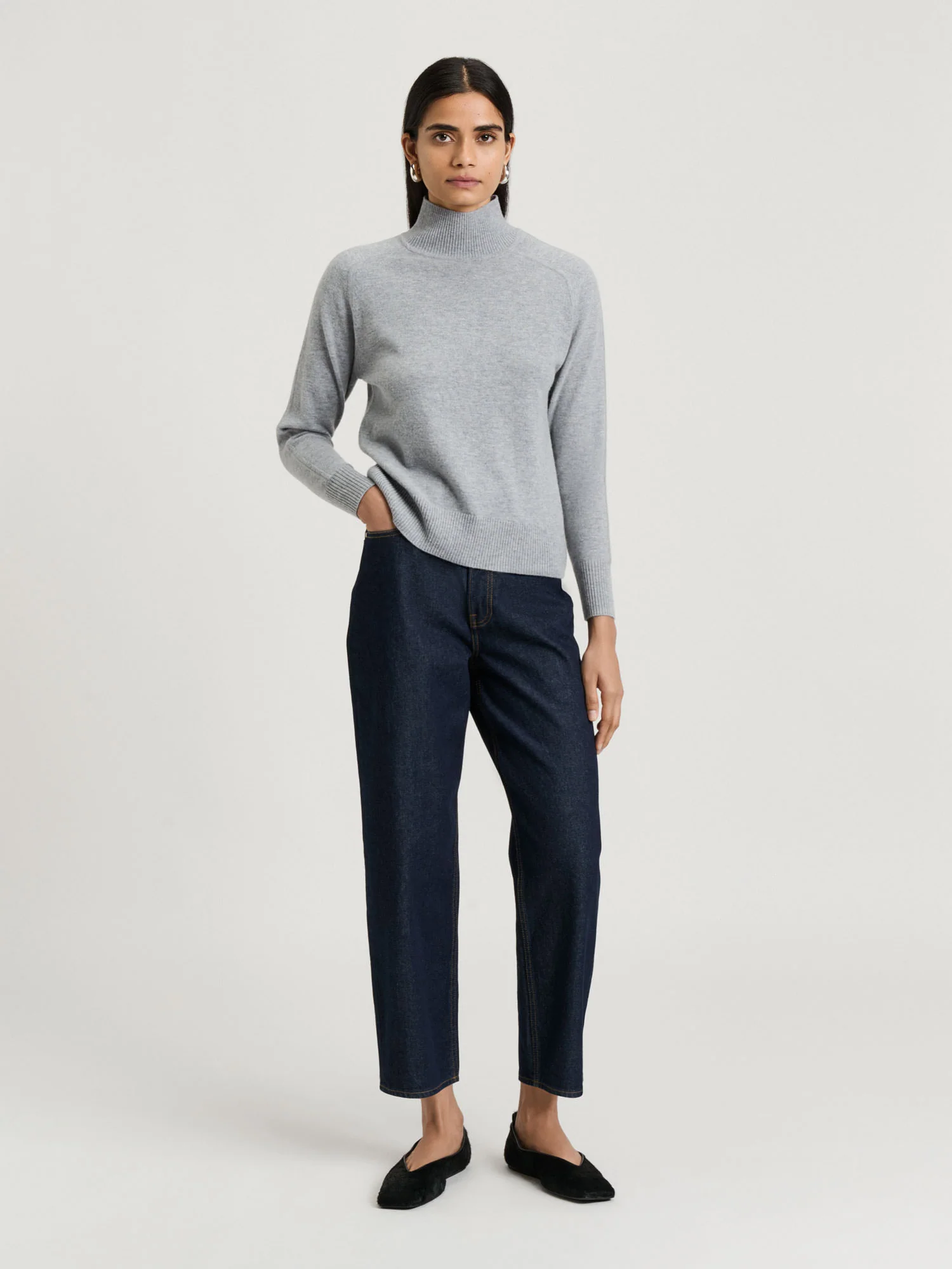 MERINO FUNNEL NECK SWEATER - Image 6
