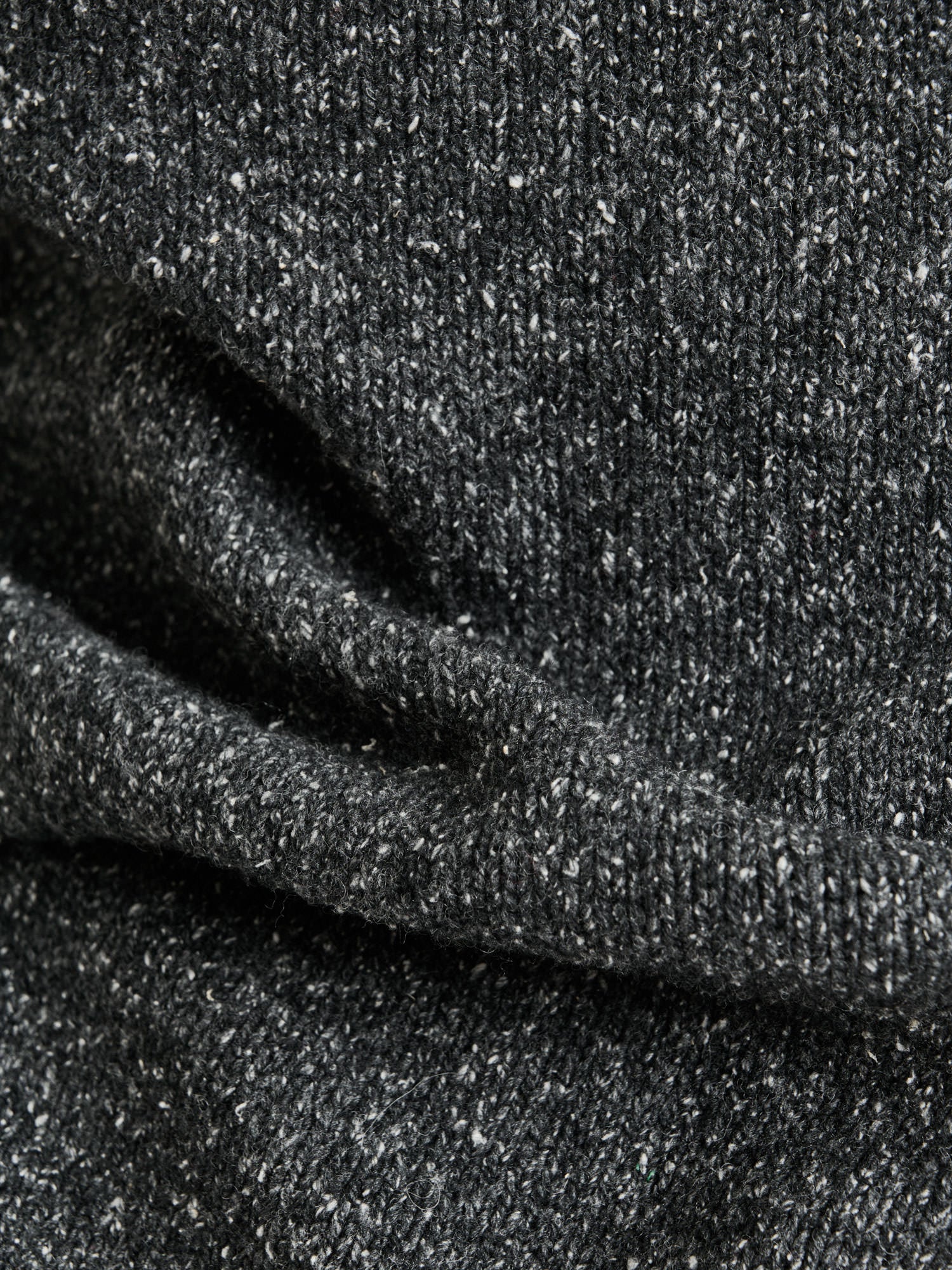 MERINO SILK BLEND TEXTURED FUNNEL NECK SWEATER - Image 9