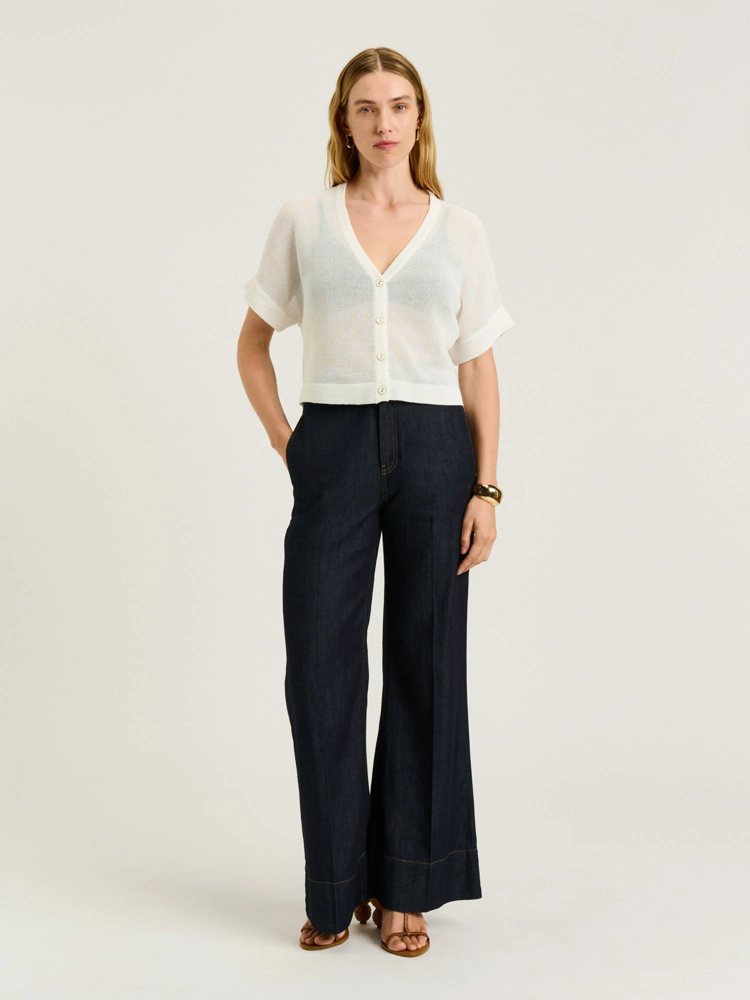 MESH KNIT CARDIGAN - Image 2