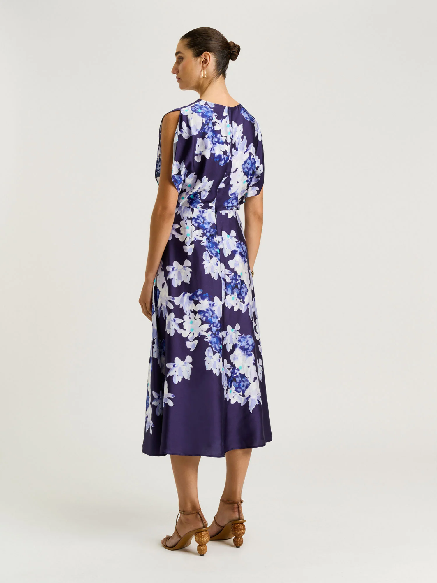 MIDNIGHT CLIMBING VINE SATIN TOP - Image 5