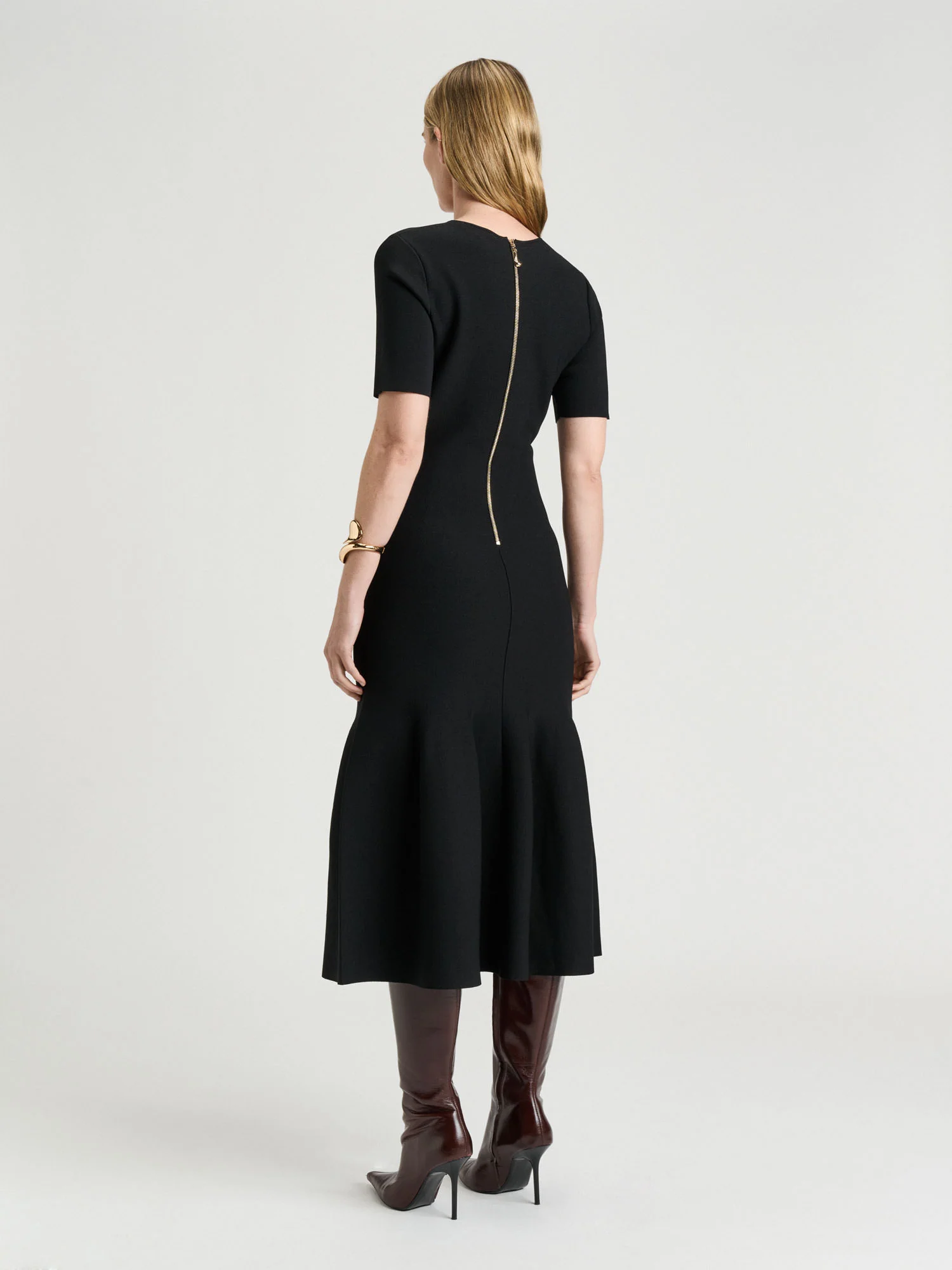 MILANO FLUTED MIDI DRESS - Image 4