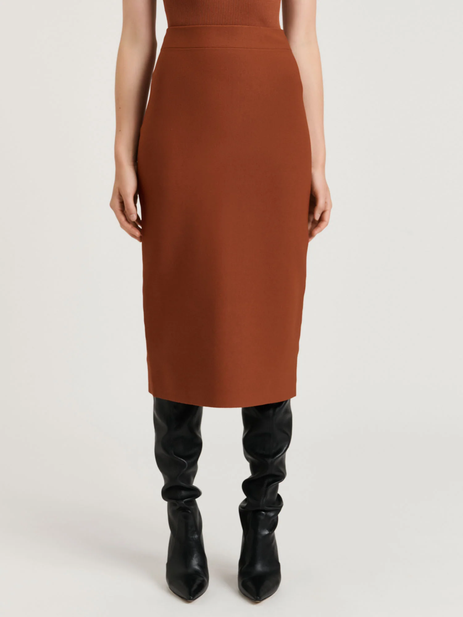 MILANO KNIT PENCIL SKIRT - Image 3